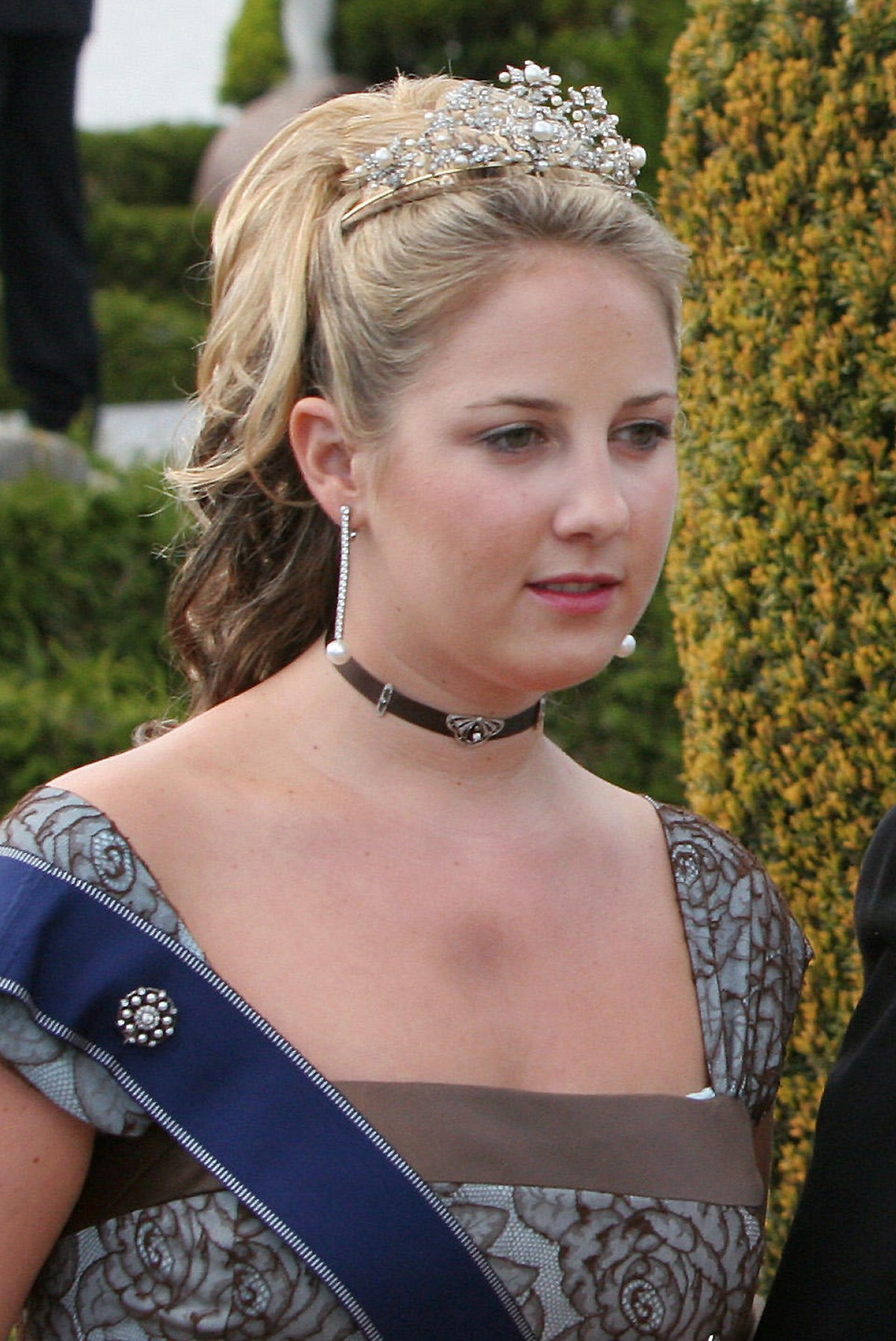 Princess Theodora of Greece and Denmark attends the wedding of Prince Joachim of Denmark and Marie Cavallier in Mogeltonder on May 24, 2008 (Albert Nieboer/DPA Picture Alliance Archive/Alamy)
