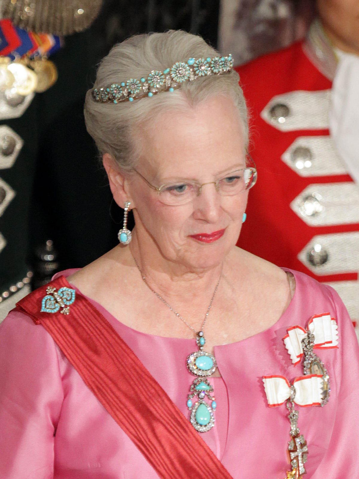 Queen Margrethe II of Denmark attends a state banquet honoring the President of South Korea at Fredensborg Palace on May 11, 2011 (Albert Nieboer/DPA Picture Alliance Archive/Alamy)