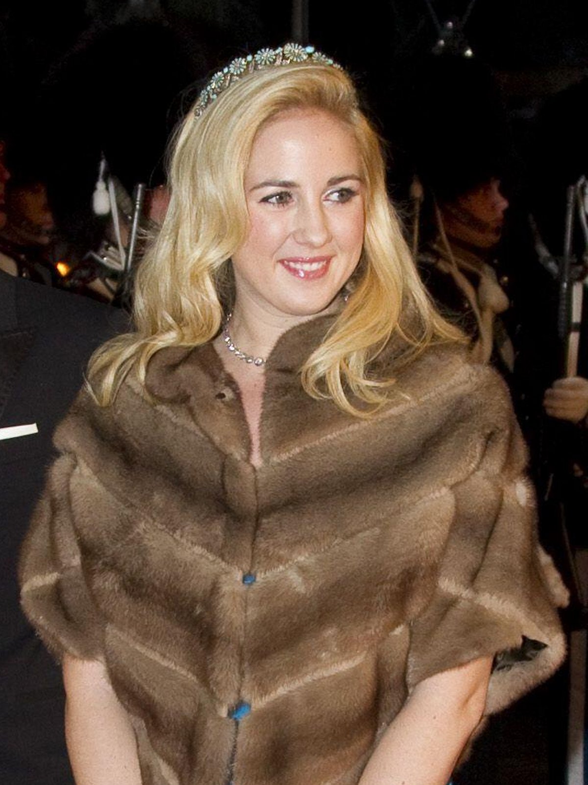 Princess Theodora of Greece and Denmark attends a gala concert performance celebrating Queen Margrethe II of Denmark's Ruby Jubilee in Copenhagen on January 14, 2012 (Anthon Unger/Polfoto/Alamy)