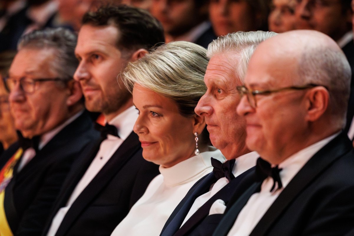 The King and Queen of the Belgians attend a gala evening in support of the King Baudouin Foundation in Bruges on September 19, 2024 (KURT DESPLENTER/Belga News Agency/Alamy)