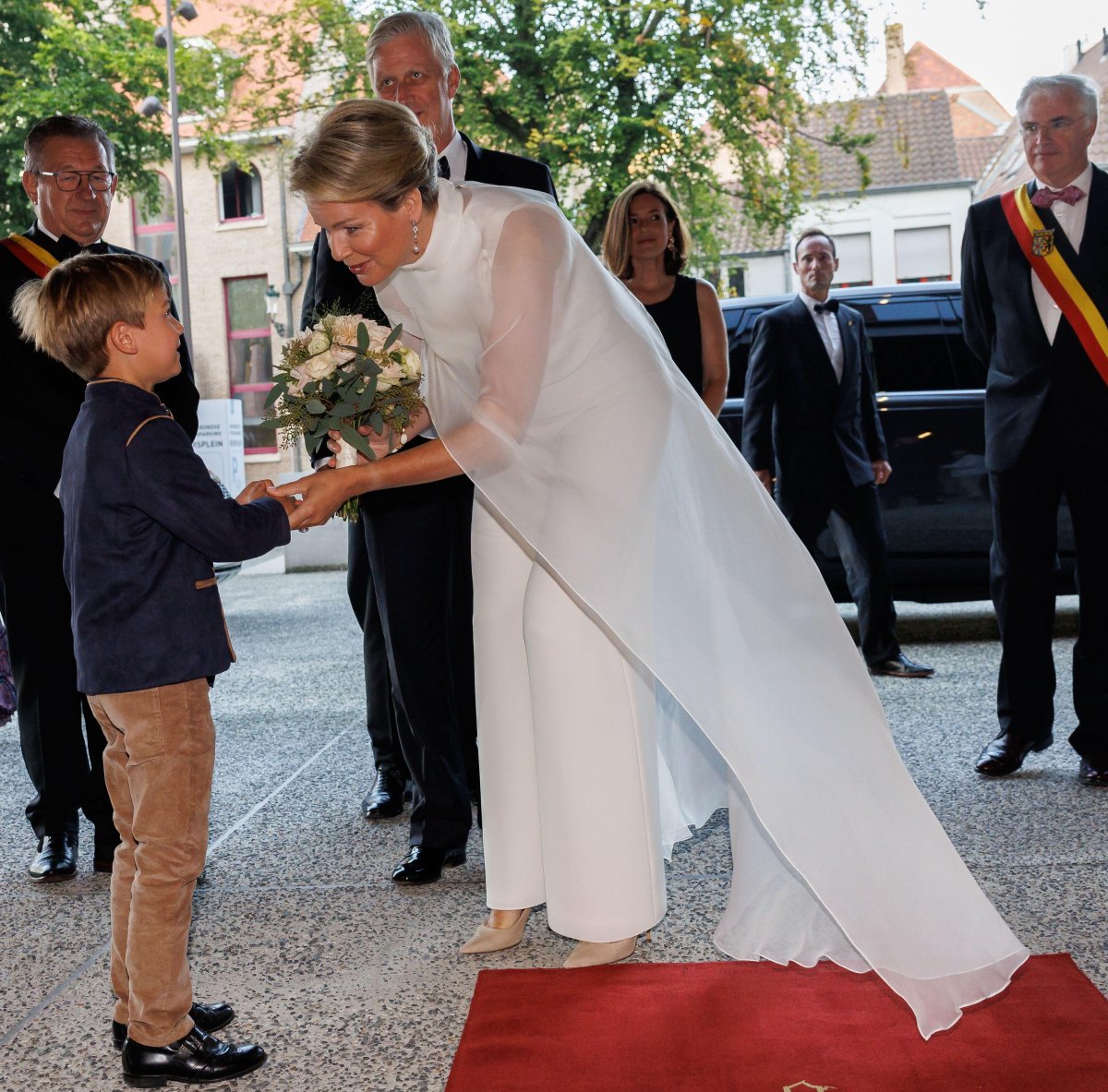 The King and Queen of the Belgians attend a gala evening in support of the King Baudouin Foundation in Bruges on September 19, 2024 (KURT DESPLENTER/Belga News Agency/Alamy)