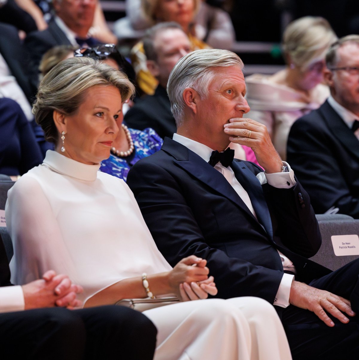 The King and Queen of the Belgians attend a gala evening in support of the King Baudouin Foundation in Bruges on September 19, 2024 (KURT DESPLENTER/Belga News Agency/Alamy)