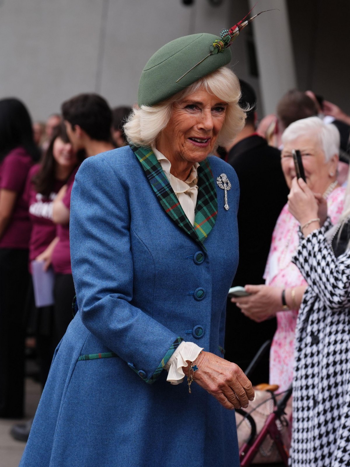 King Charles III and Queen Camilla visit the Scottish Parliament in Edinburgh to celebrate its 25th anniversary on September 28, 2024 (Andrew Milligan/PA Images/Alamy)