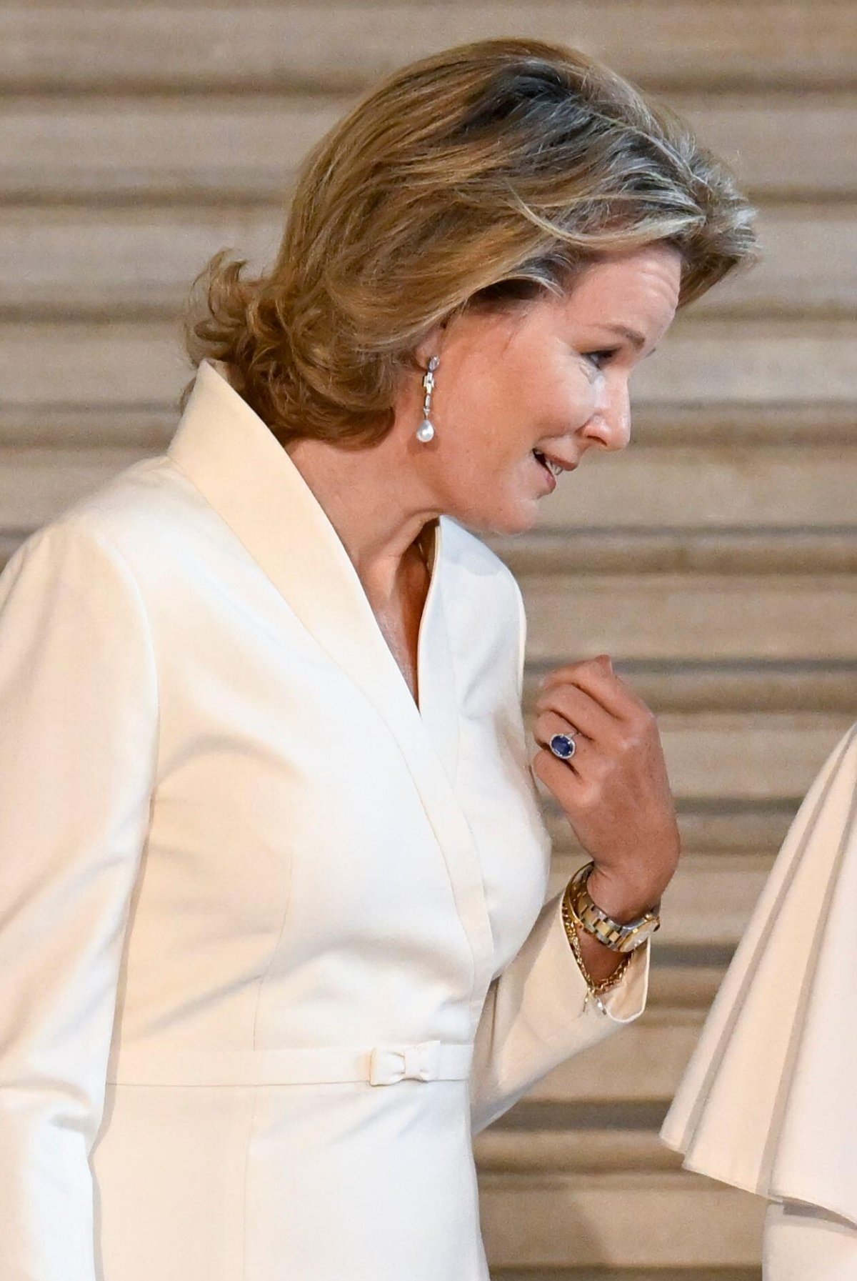 Pope Francis visits with the King and Queen of the Belgians at the Palace of Laeken on September 27, 2024 (DIRK WAEM/Belga News Agency/Alamy)