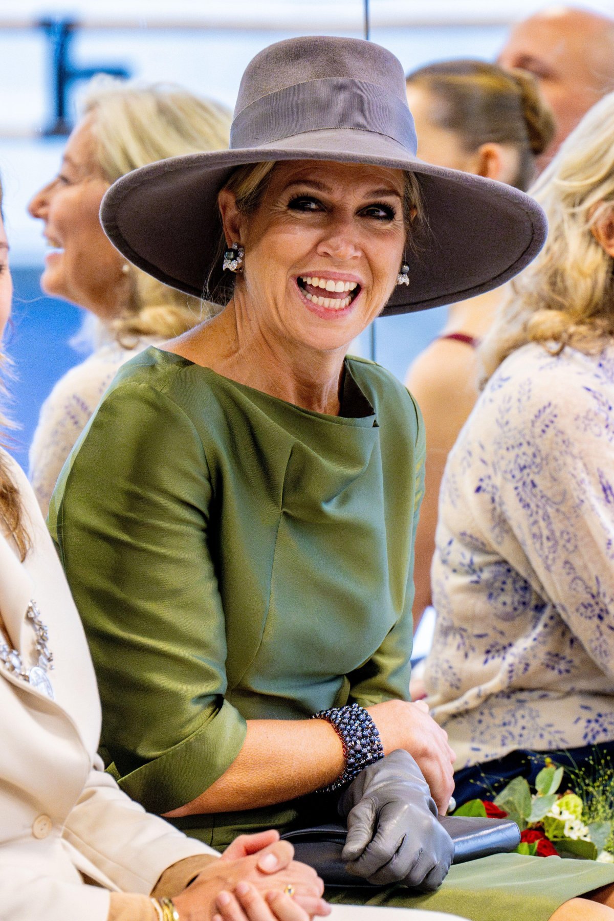 The Queen of the Netherlands opens the new home of the National Ballet Academy in Amsterdam on October 1, 2024 (Patrick van Emst/NL Beeld/Alamy)