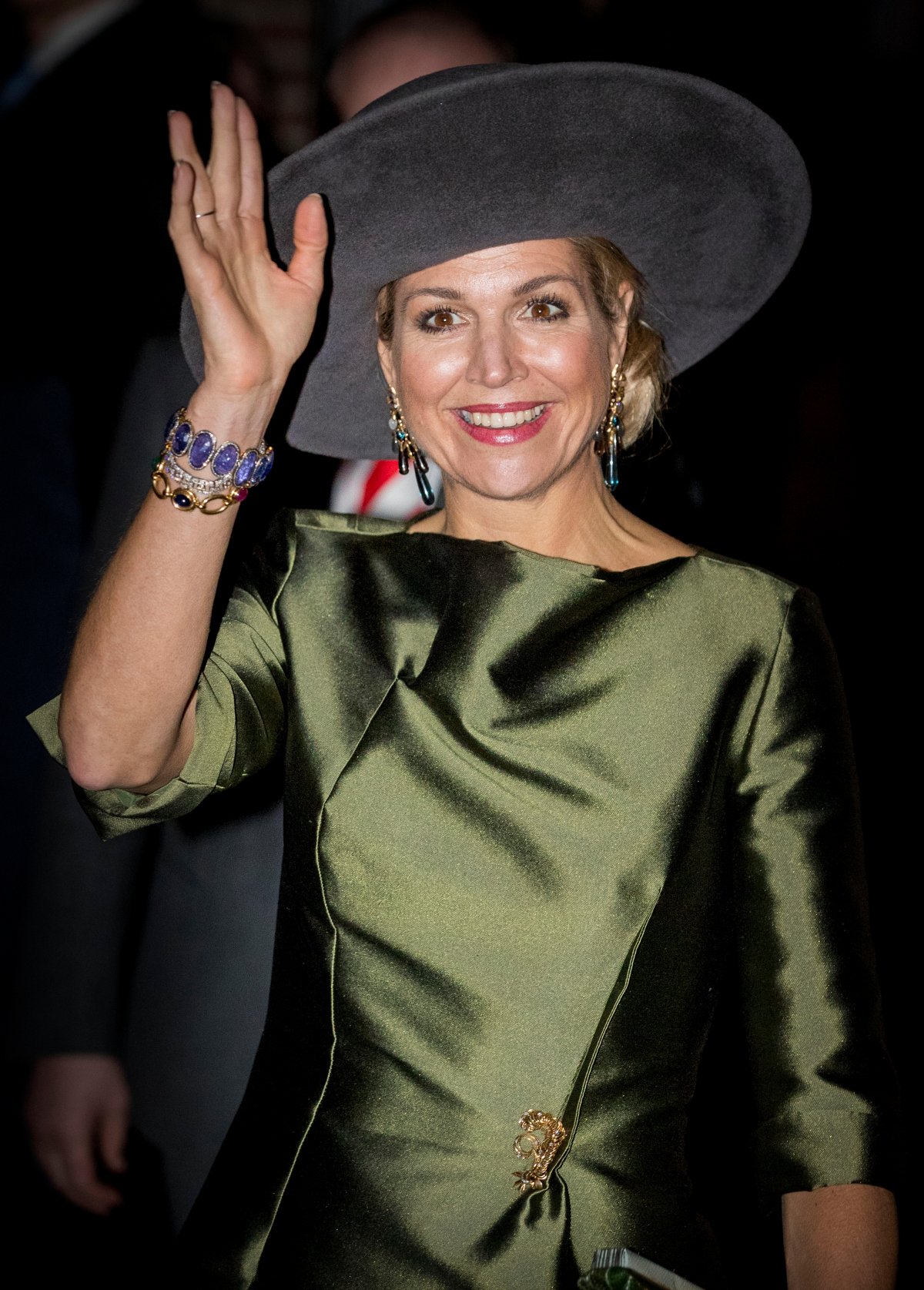 The Queen of the Netherlands opens an exhibition at the Dordrechts Museum on February 18, 2017 (Patrick van Katwijk/DPA Picture Alliance/Alamy)