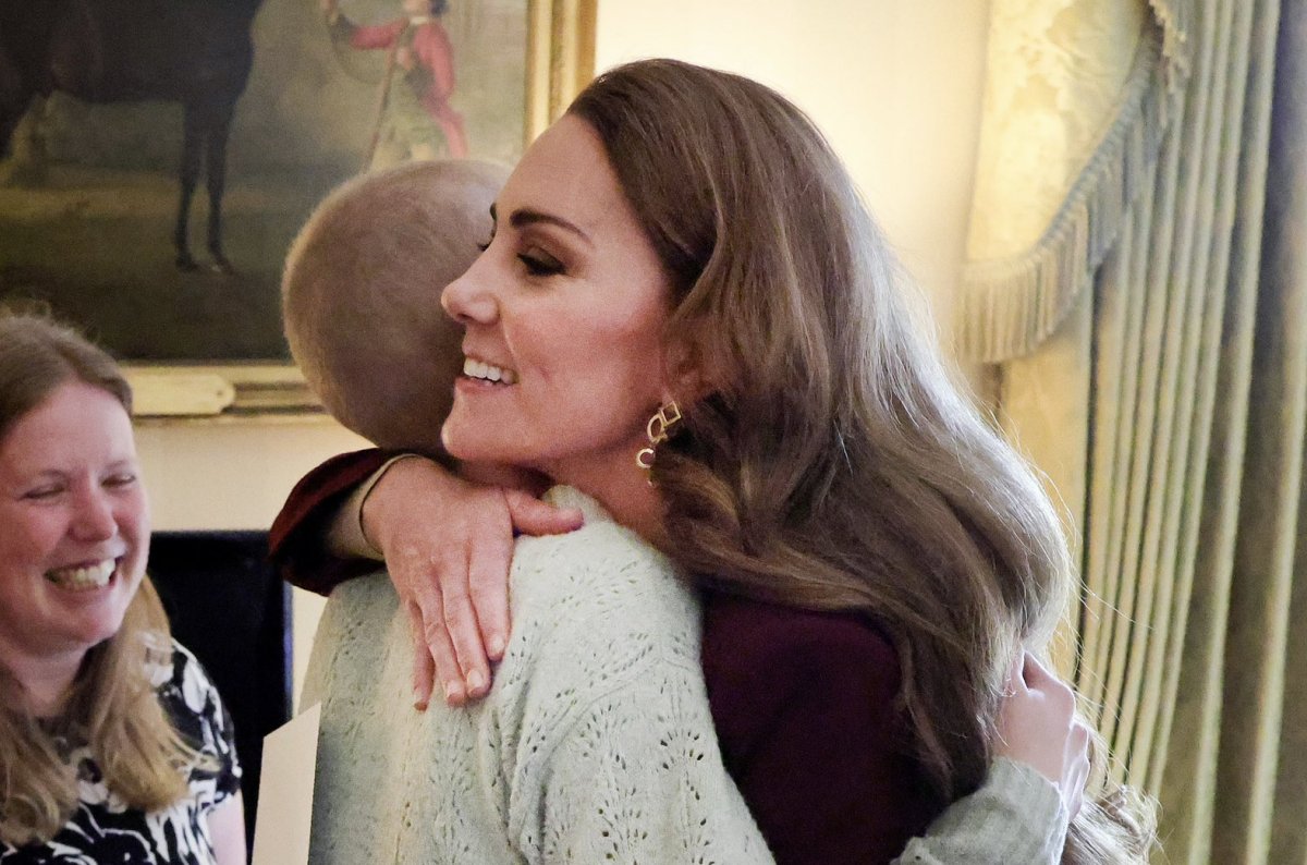 The Princess of Wales hugs Liz Hatton at Windsor Castle on October 2, 2024 (Kensington Palace)
