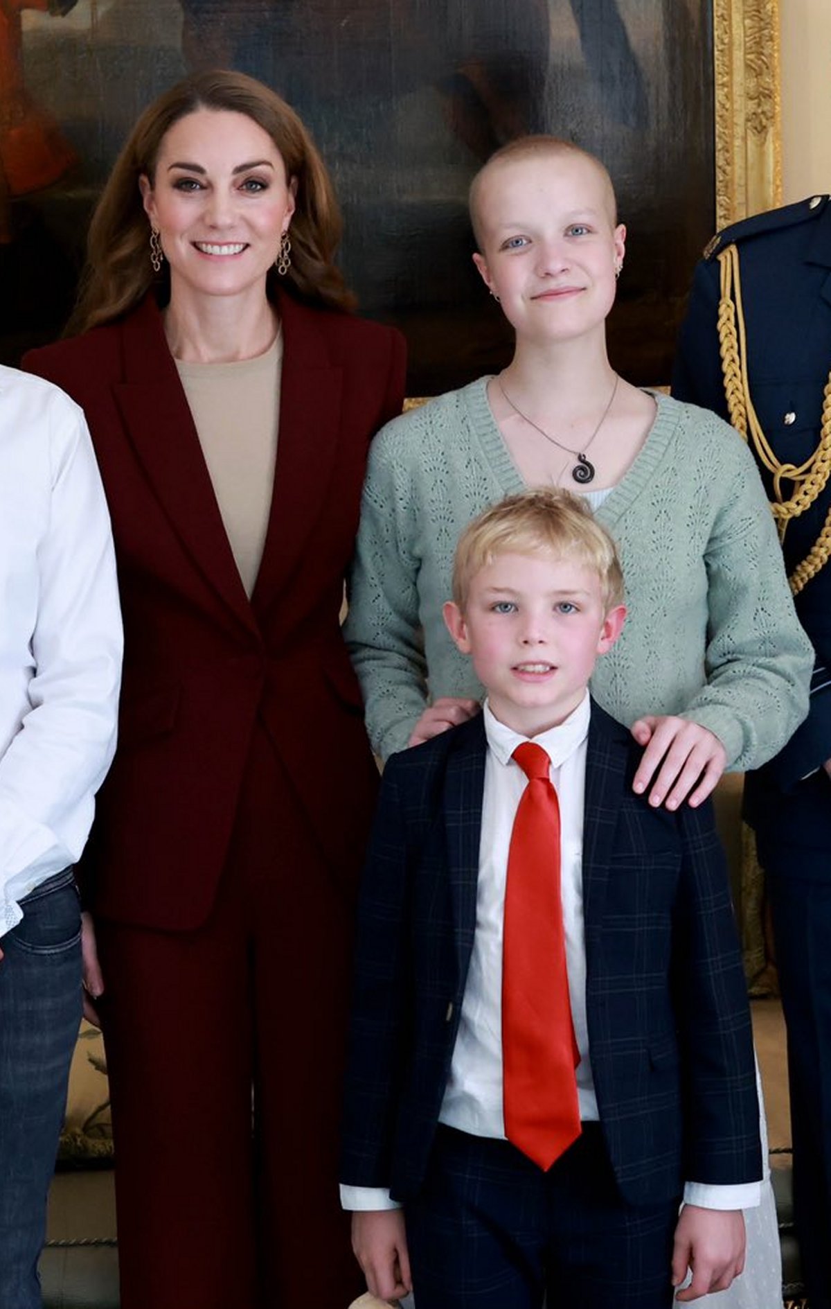 The Prince and Princess of Wales meet Liz Hatton and her family at Windsor Castle on October 2, 2024 (Kensington Palace)