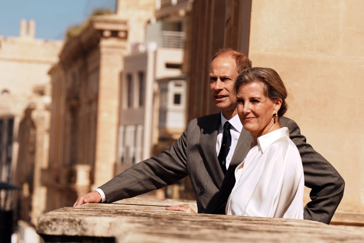The Duke and Duchess of Edinburgh visit the Maritime Museum in Birgu on the second day of their royal tour of Malta on October 8, 2024 (Aaron Chown/PA Images/Alamy)