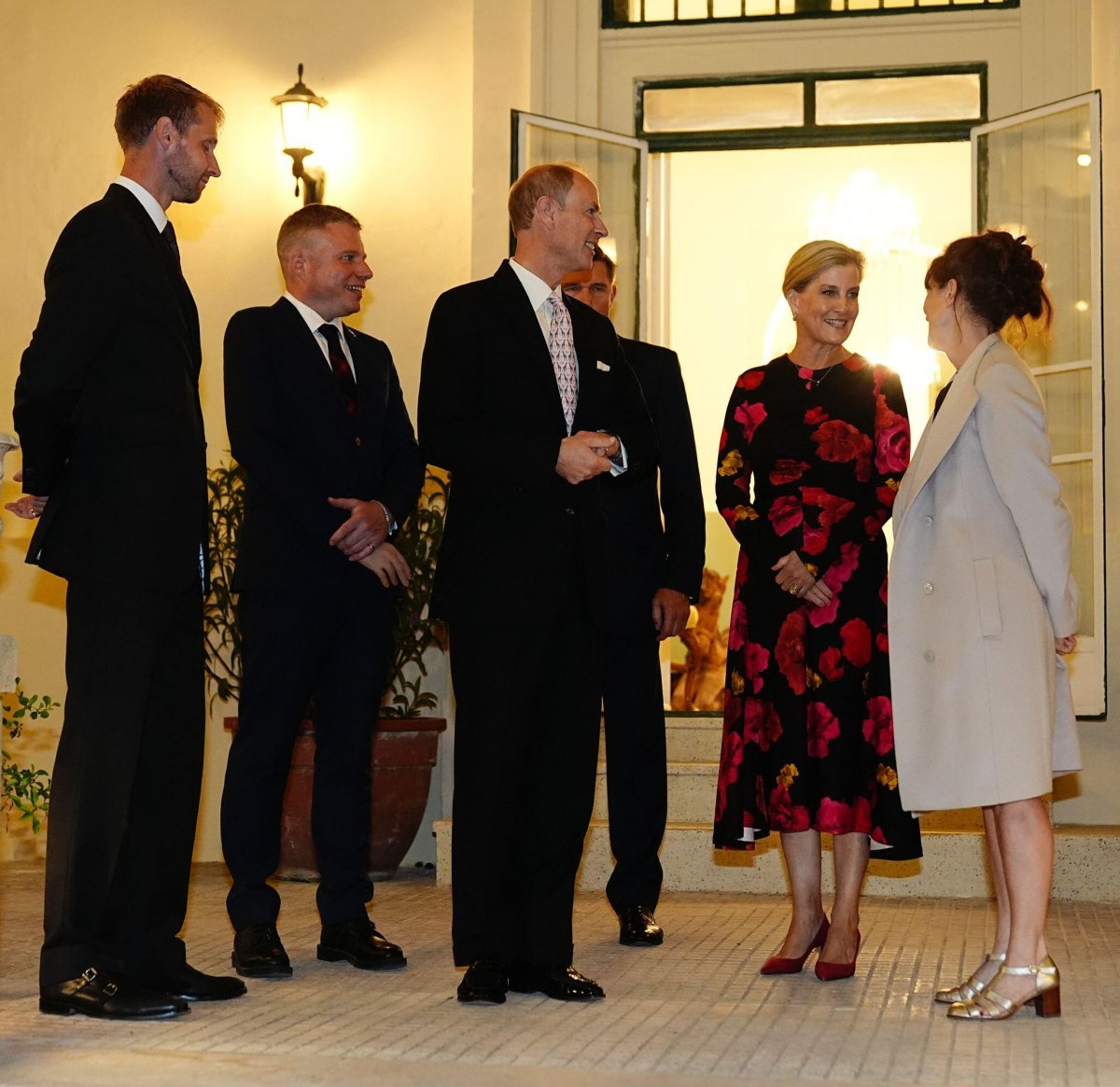 The Duke and Duchess of Edinburgh attend a reception at the residence of the British High Commissioner in Malta on October 7, 2024 (Aaron Chown/PA Images/Alamy)
