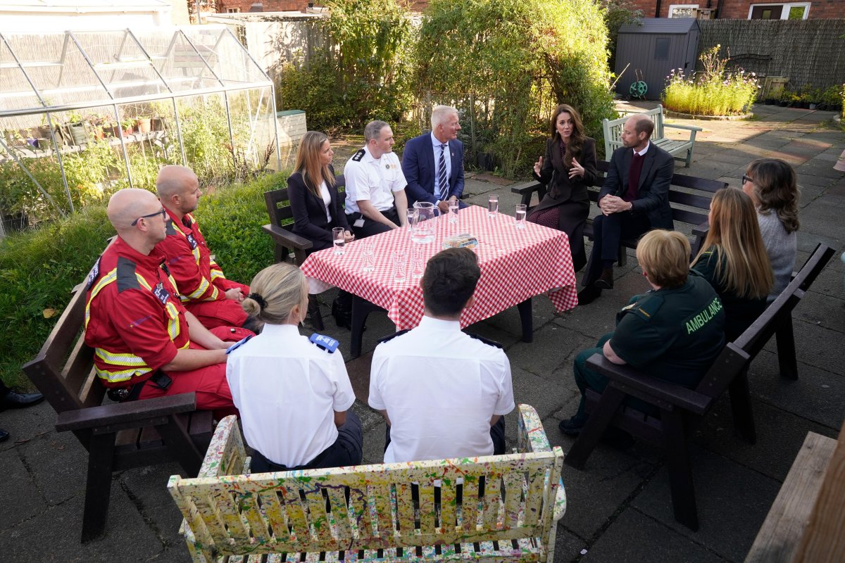 The Prince and Princess of Wales visit Southport Community Centre on October 10, 2024 (Danny Lawson/PA Images/Alamy)