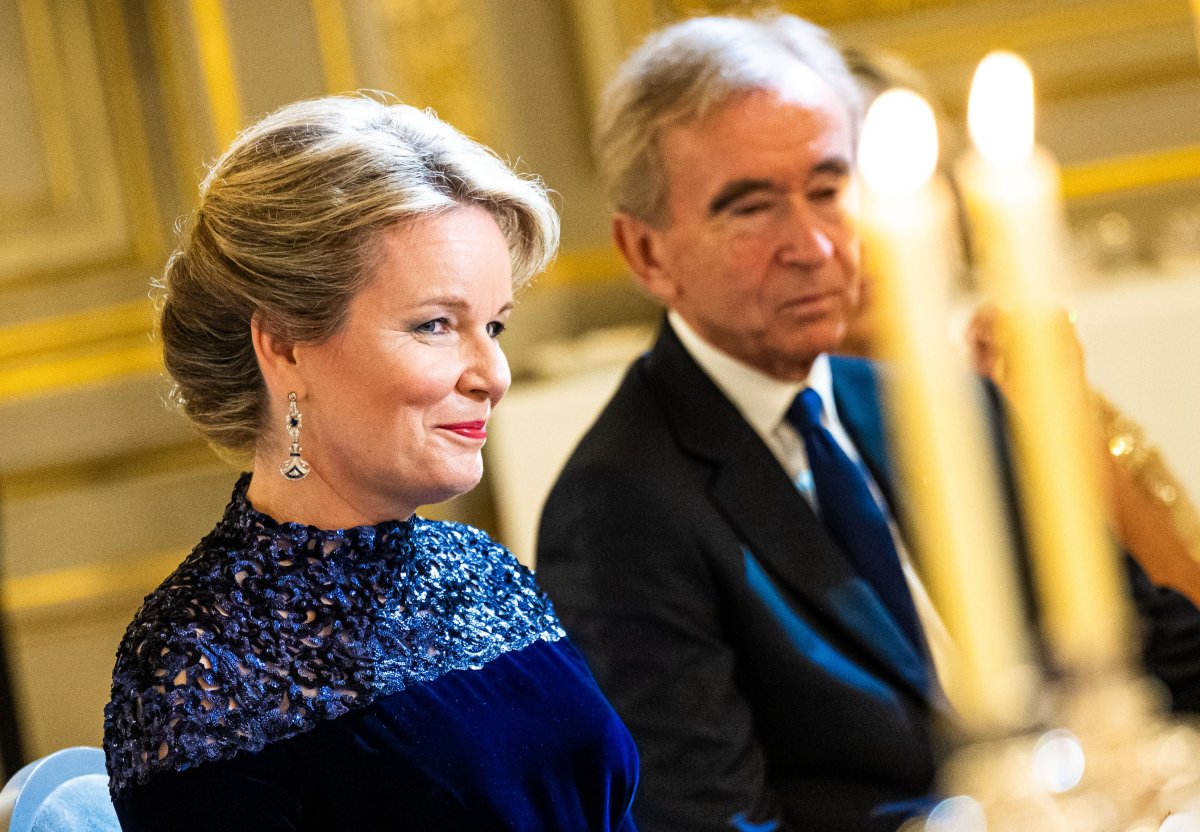The King and Queen of the Belgians attend a state dinner hosted by President and Mrs. Macron at the Elysee Palace in Paris on October 14, 2024 (Belgium Foreign Affairs, Foreign Trade and Development Cooperation)