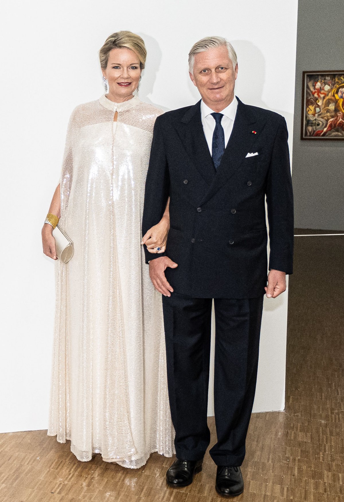 The King and Queen of the Belgians host a reception at the Centre Pompidou in Paris on October 15, 2024 (Belgium Foreign Affairs, Foreign Trade and Development Cooperation)