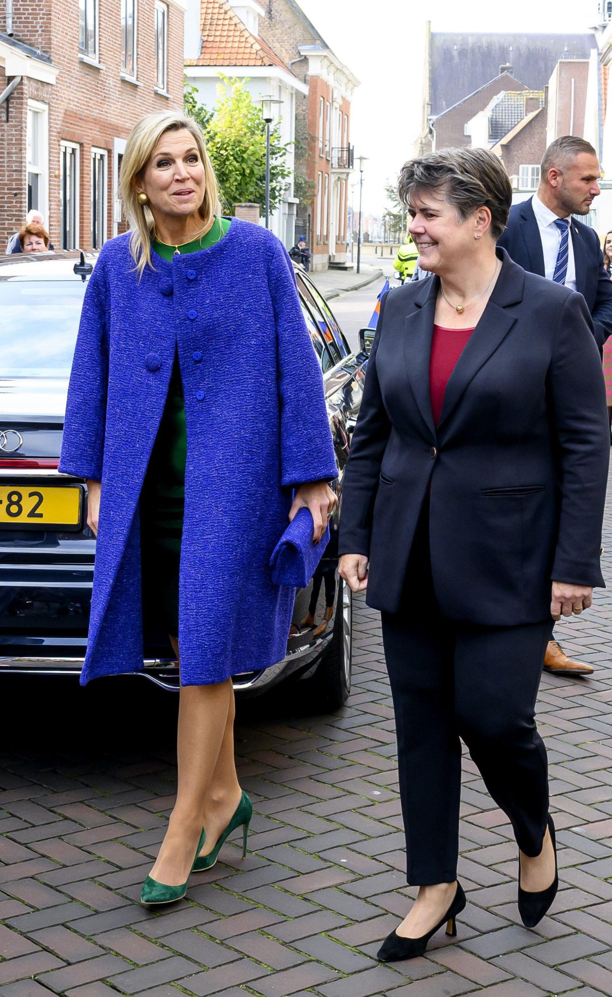 The Queen of the Netherlands visits the municipality of Waalwijk on October 15, 2024 (Patrick van Emst/NLBeeld/Alamy)