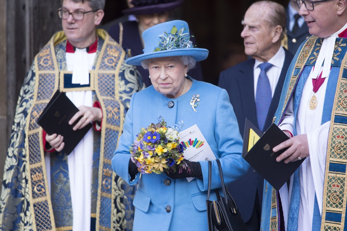 The Queen and the Duke of Edinburgh attend a service at Westminster Abbey to celebrate Commonwealth Day on March 14, 2016 (WENN/Alamy)
