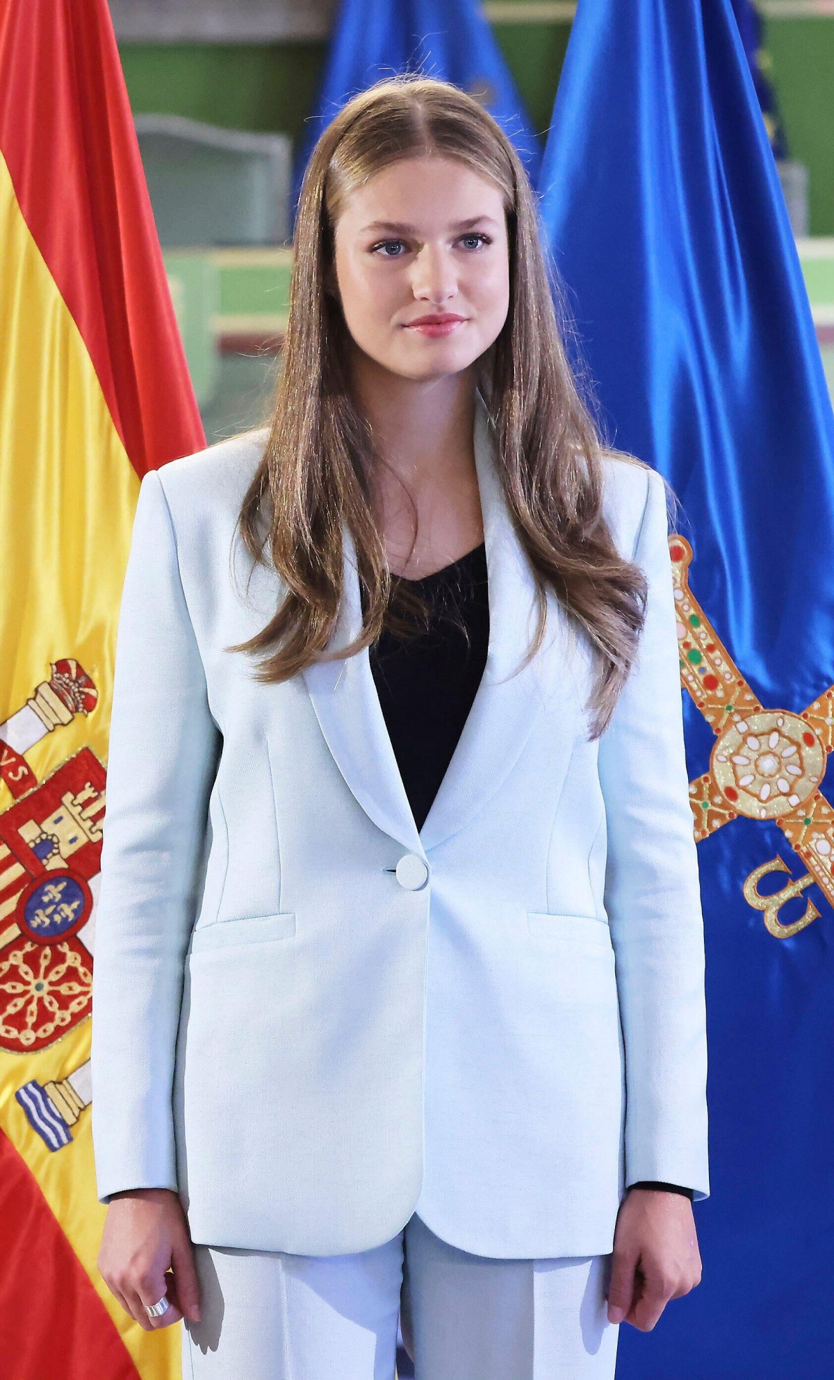 The Princess of Asturias attends the presentation of the Medal of Asturias at the University of Oviedo on October 24, 2024 (Album/Alamy)