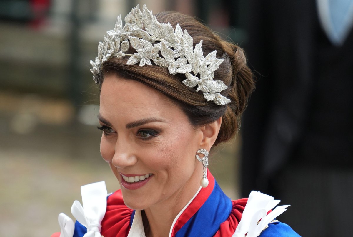 The Princess of Wales attends the coronation of King Charles III and Queen Camilla at Westminster Abbey in London on May 6, 2023 (Dan Charity/PA Images/Alamy)