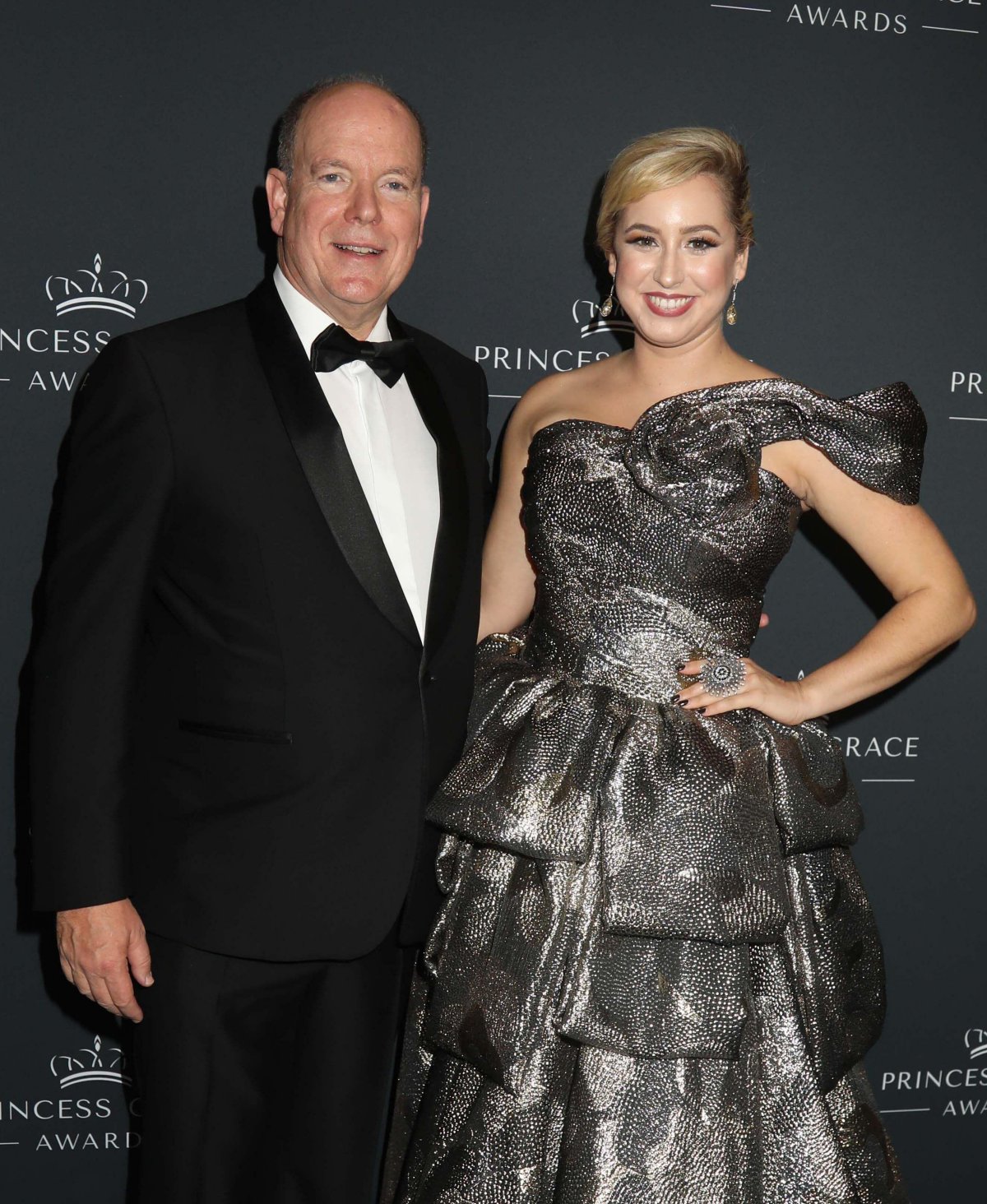 The Prince of Monaco and Jazmin Grace Grimaldi attend the Princess Grace Awards 40th Anniversary Gala at the Pierre Hotel in New York on October 23, 2024 (Nancy Kaszerman/Zuma Press/Alamy)