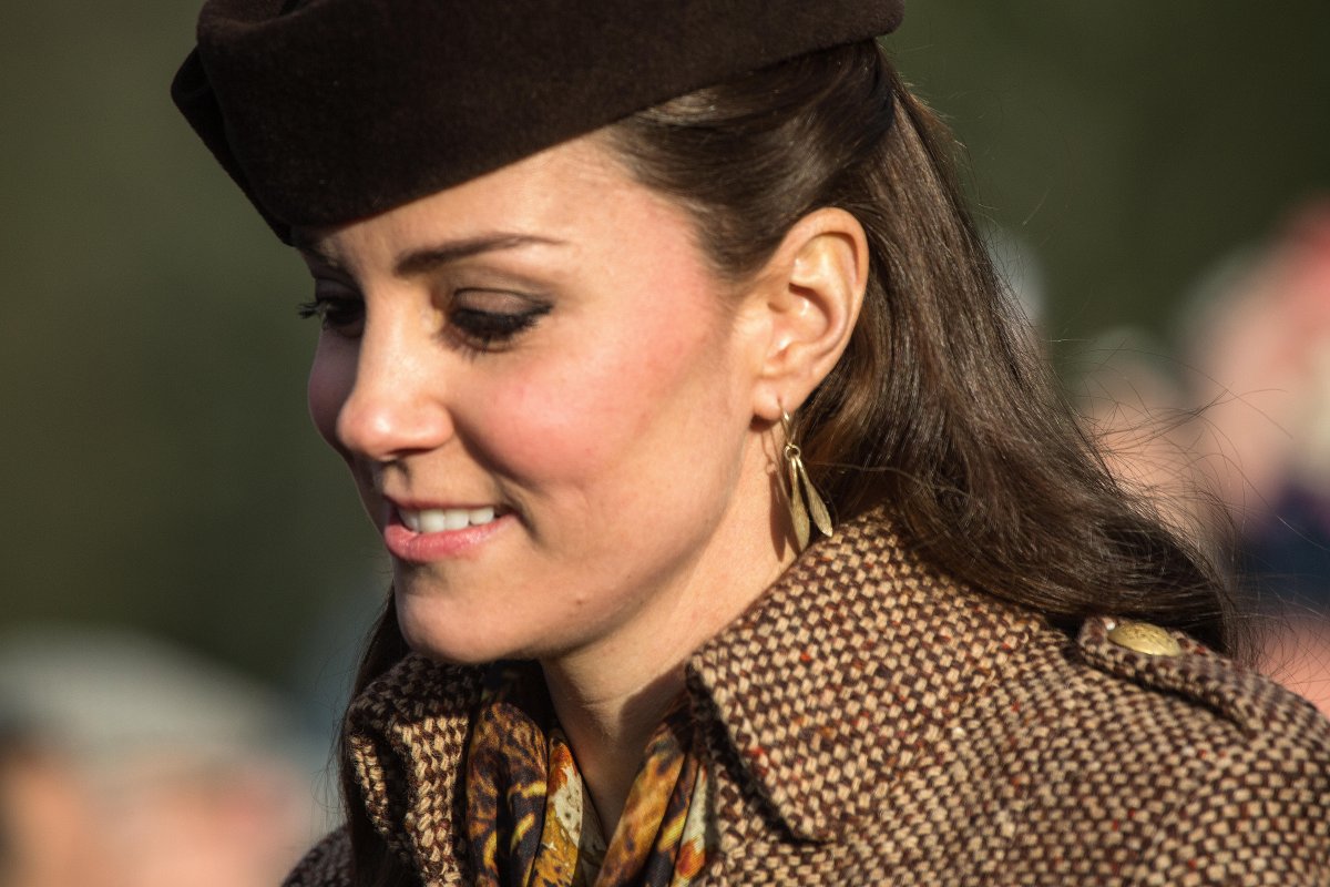 The Duchess of Cambridge attends a Christmas service at St. Mary Magalene near the Sandingham estate on December 25, 2014 (Ian Ward/Alamy)