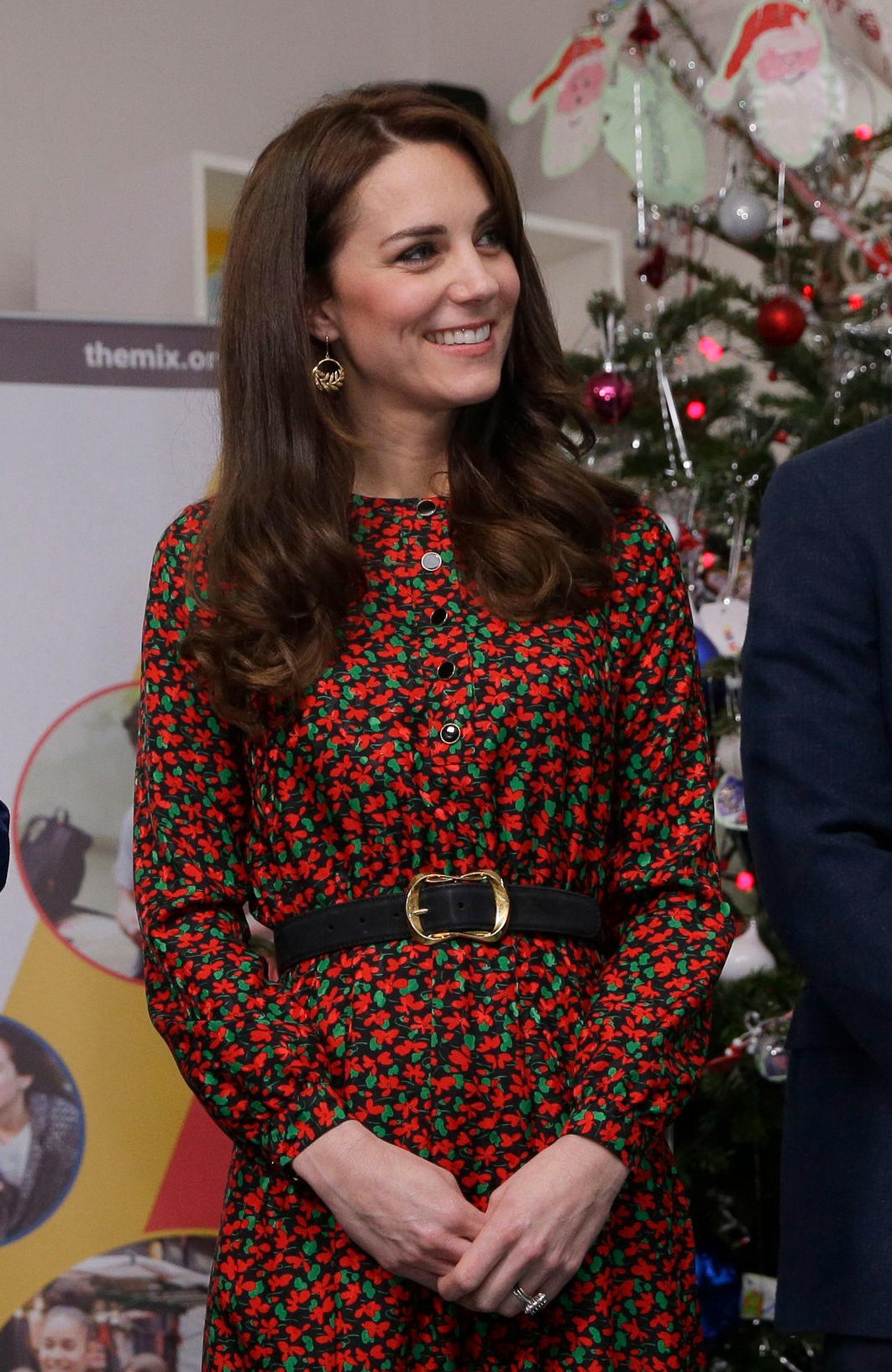 The Duchess of Cambridge attends a Christmas party at the Mix in London on December 19, 2016 (Alastair Grant/PA Images/Alamy)