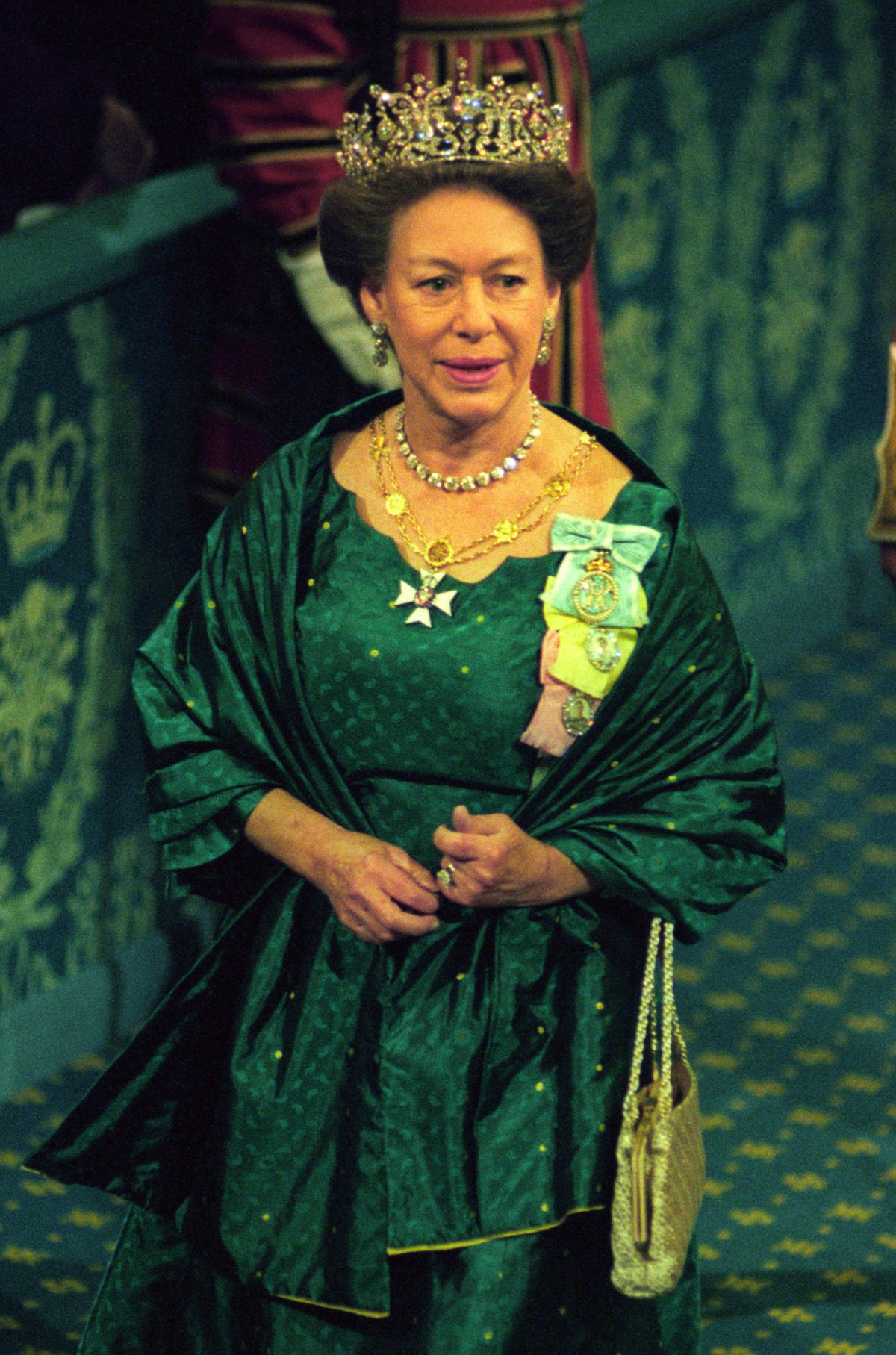 Princess Margaret attends the State Opening of Parliament in London on October 23, 1996 (John Stillwell/PA Images/Alamy)