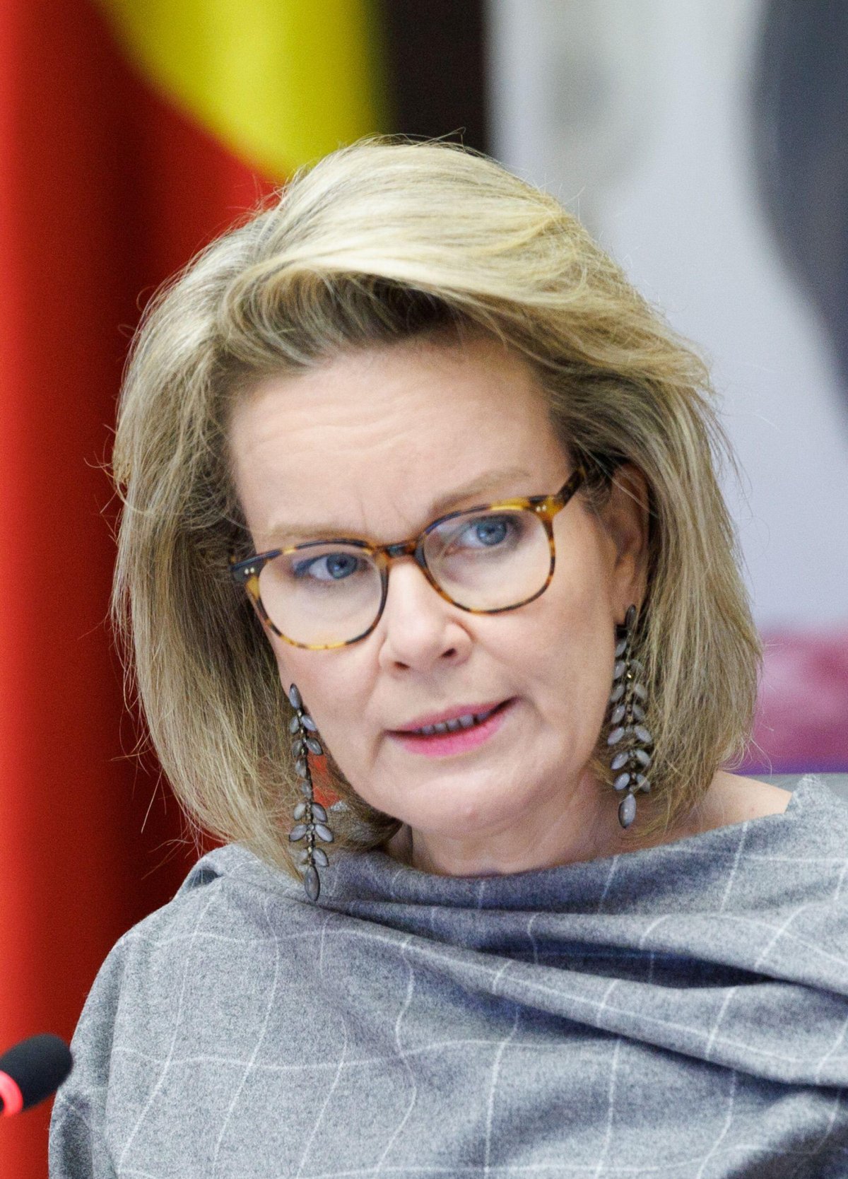 The Queen of the Belgians attends an international conference in Brussels marking the 35th anniversary of the International Convention on the Rights of the Child on November 22, 2024 (BENOIT DOPPAGNE/Belga News Agency/Alamy)