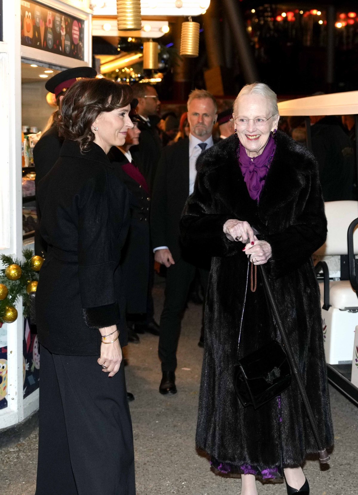 Queen Margrethe of Denmark arrives for a performance of the Nutcracker at Tivoli’s Concert Hall in Copenhagen on November 30, 2024 (Keld Navtoft/Tivoli Gardens)