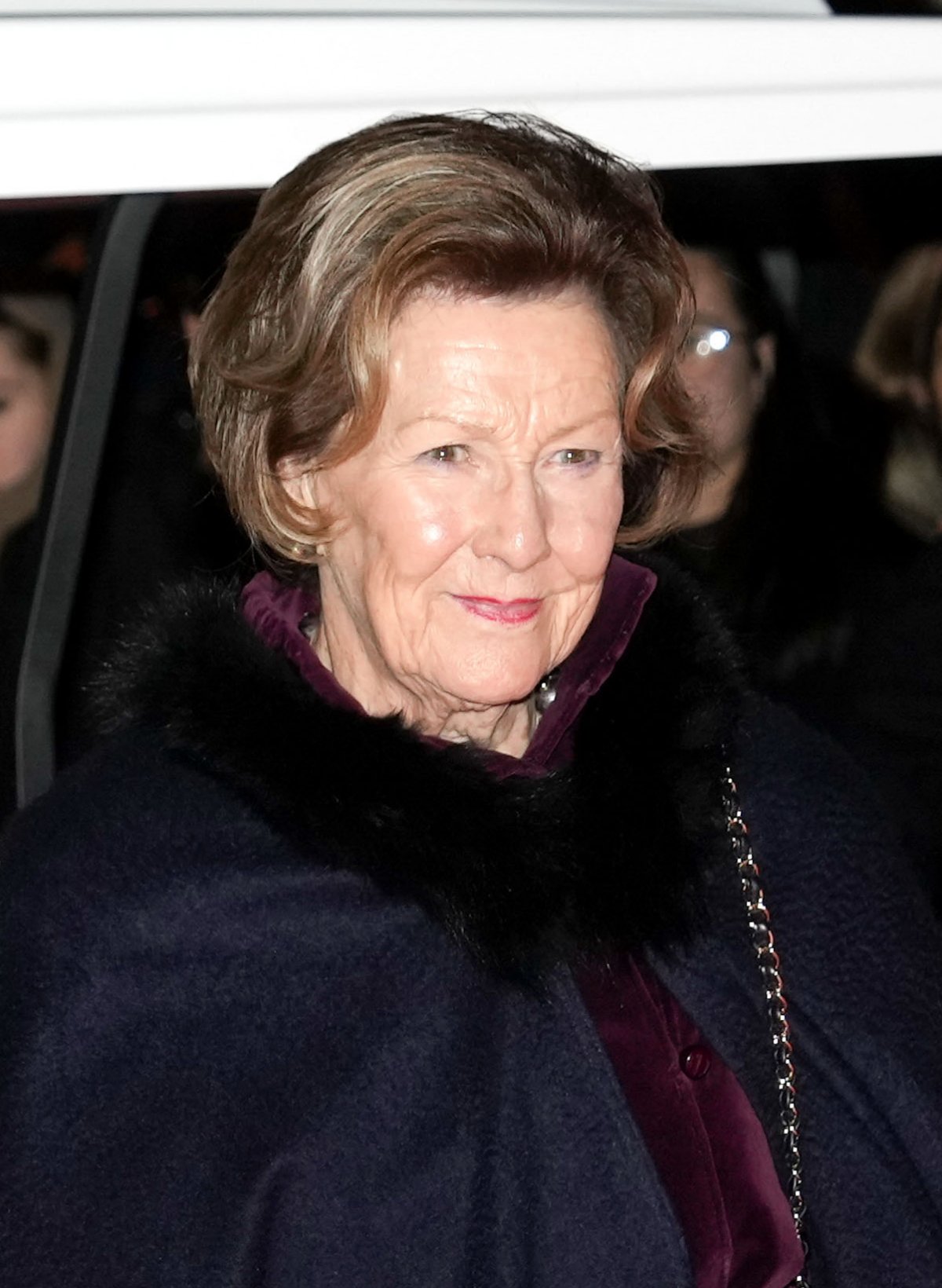 Queen Sonja of Norway arrives for a performance of the Nutcracker at Tivoli’s Concert Hall in Copenhagen on November 30, 2024 (Keld Navtoft/Tivoli Gardens)