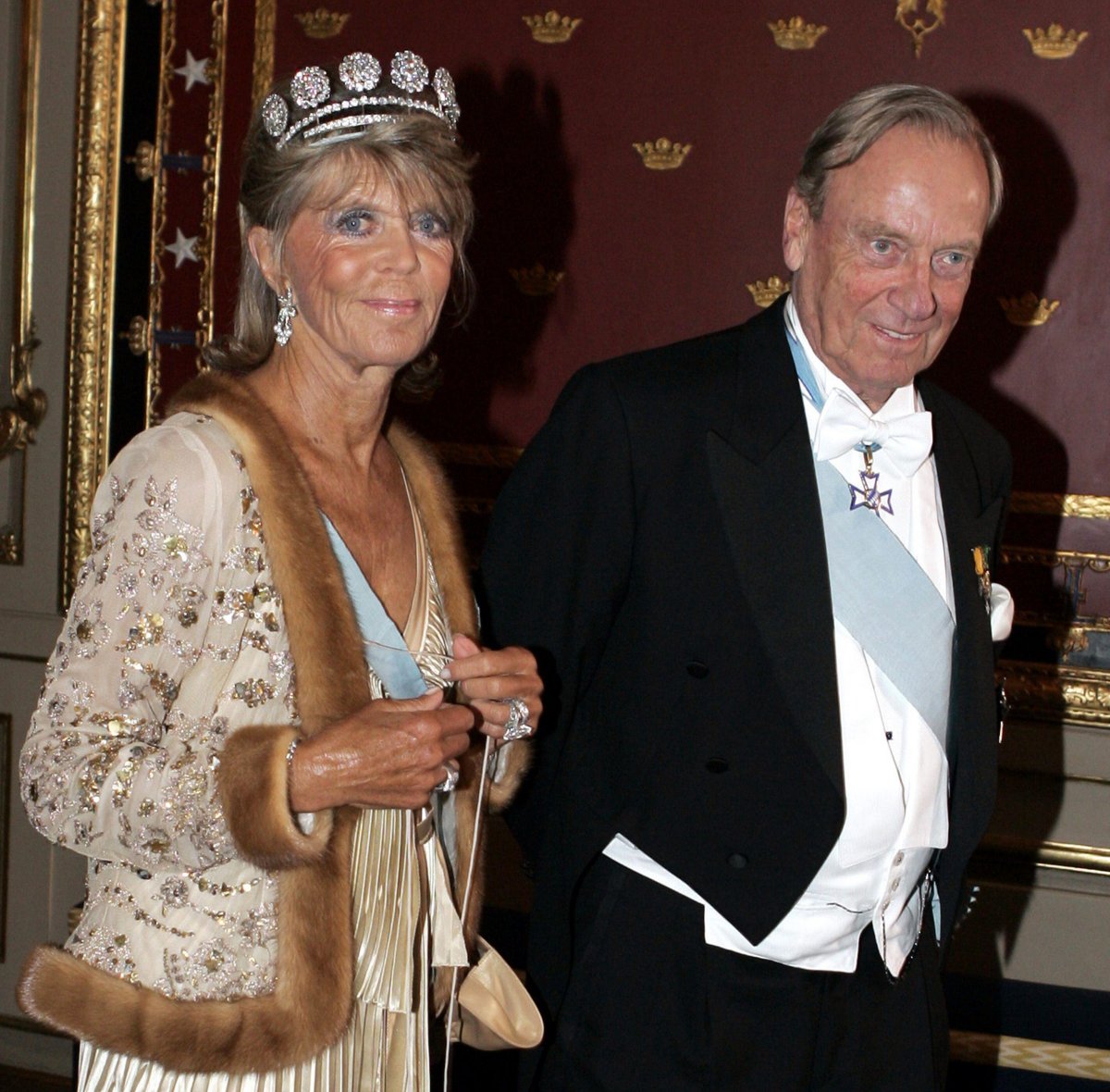 Princess Birgitta and Prince Johann Georg attend King Carl XVI Gustaf's 60th birthday celebrations in Stockholm on April 30, 2006 (Maja Suslin/TT News Agency/Alamy)