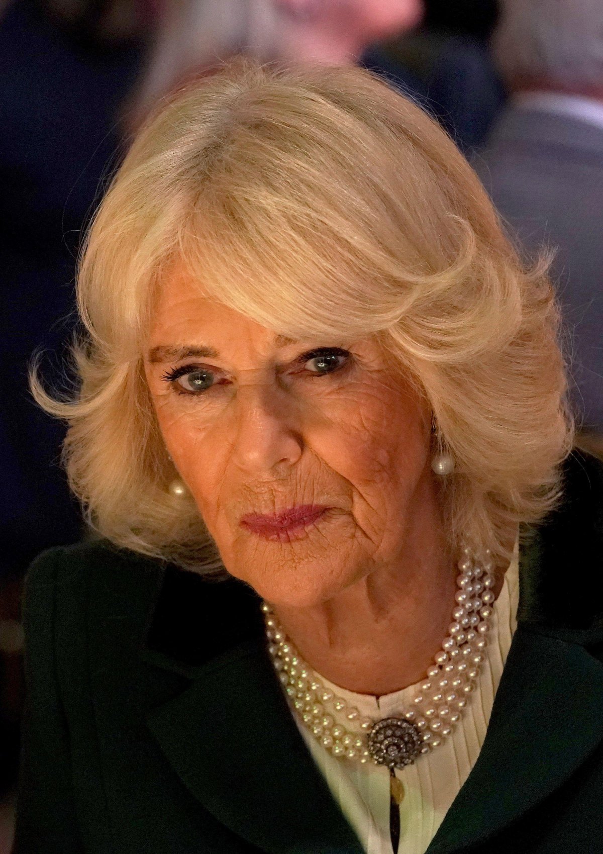 Queen Camilla attends a "Festive Spread" Christmas lunch at The Amadeus in London on December 11, 2024 (Alberto Pezzali/PA Images/Alamy)