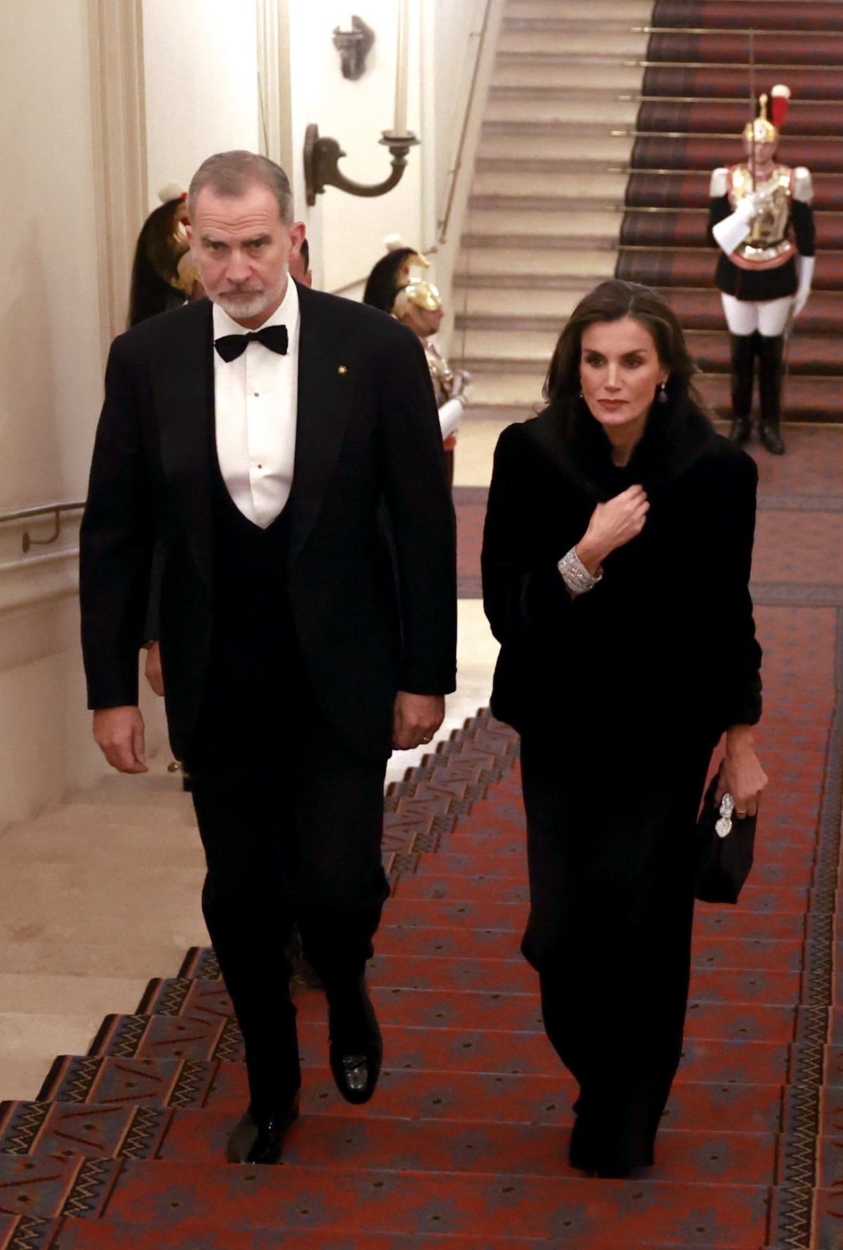 The King and Queen of Spain attend a gala dinner hosted by President Sergio Mattarella and his daughter, Laura, at the Quirinal Palace in Rome on December 11, 2024 (Casa de S.M. el Rey)