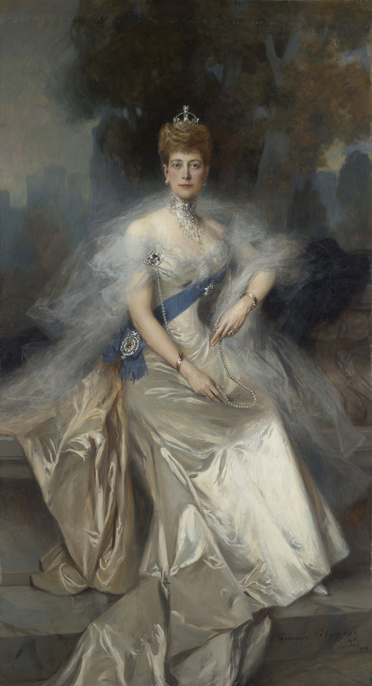 François Flameng, Queen Alexandra, 1908 (Royal Collection Trust)