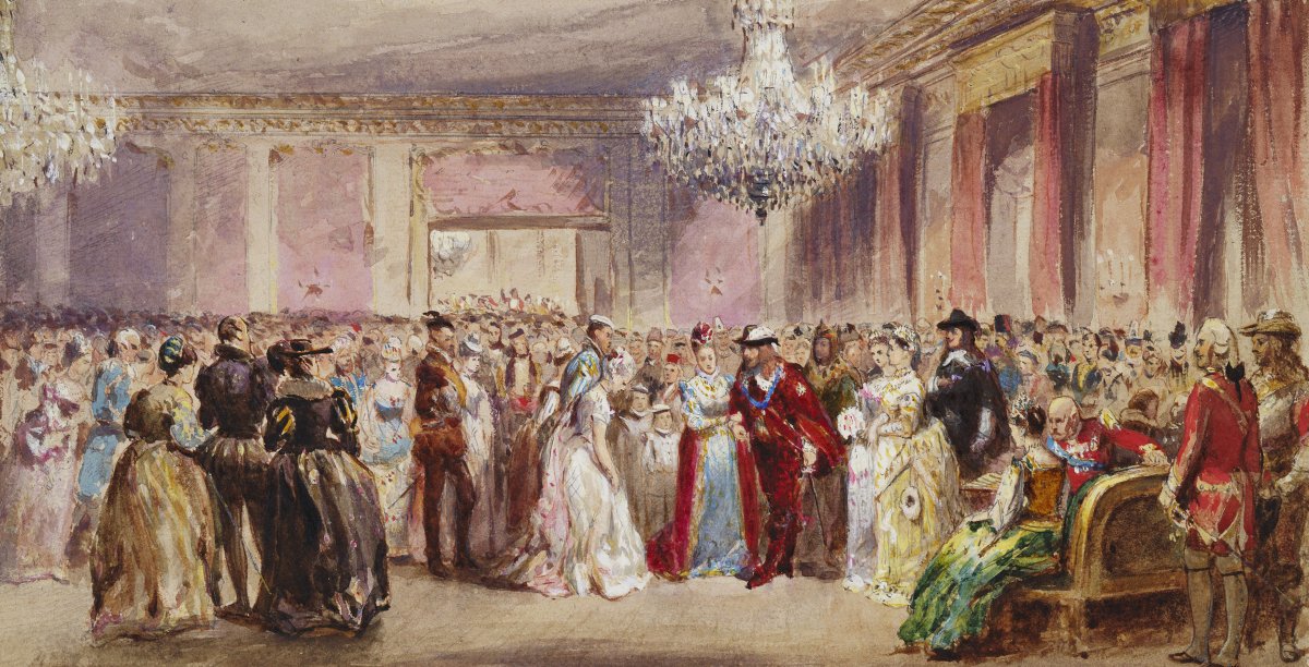 Attributed to Godfrey Durand, The Marlborough House fancy ball, 1874 (Royal Collection Trust)