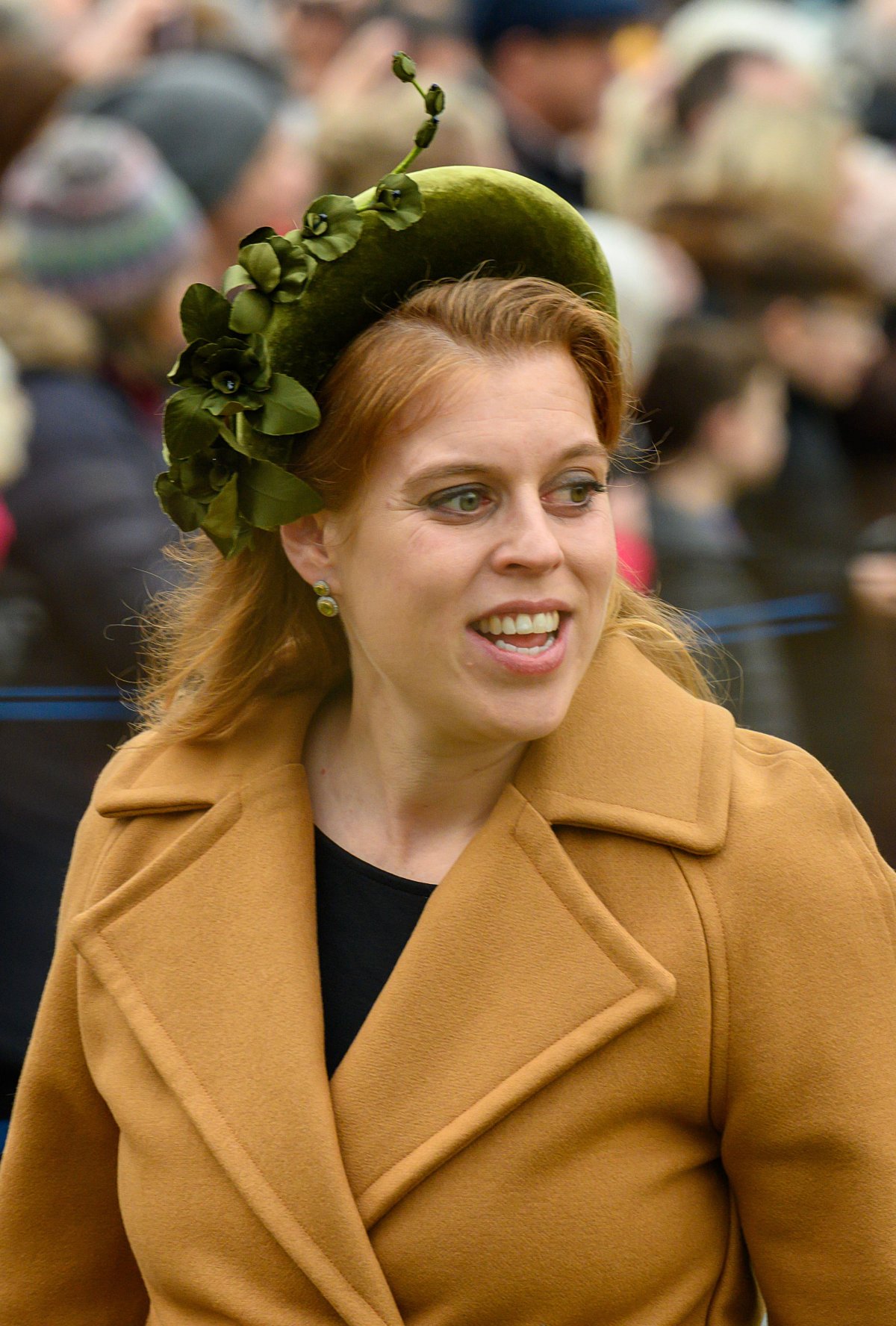 Princess Beatrice attends a Christmas church service at St. Mary Magdalene near the Sandringham estate on December 25, 2024 (Martin J. Palmer/Alamy)
