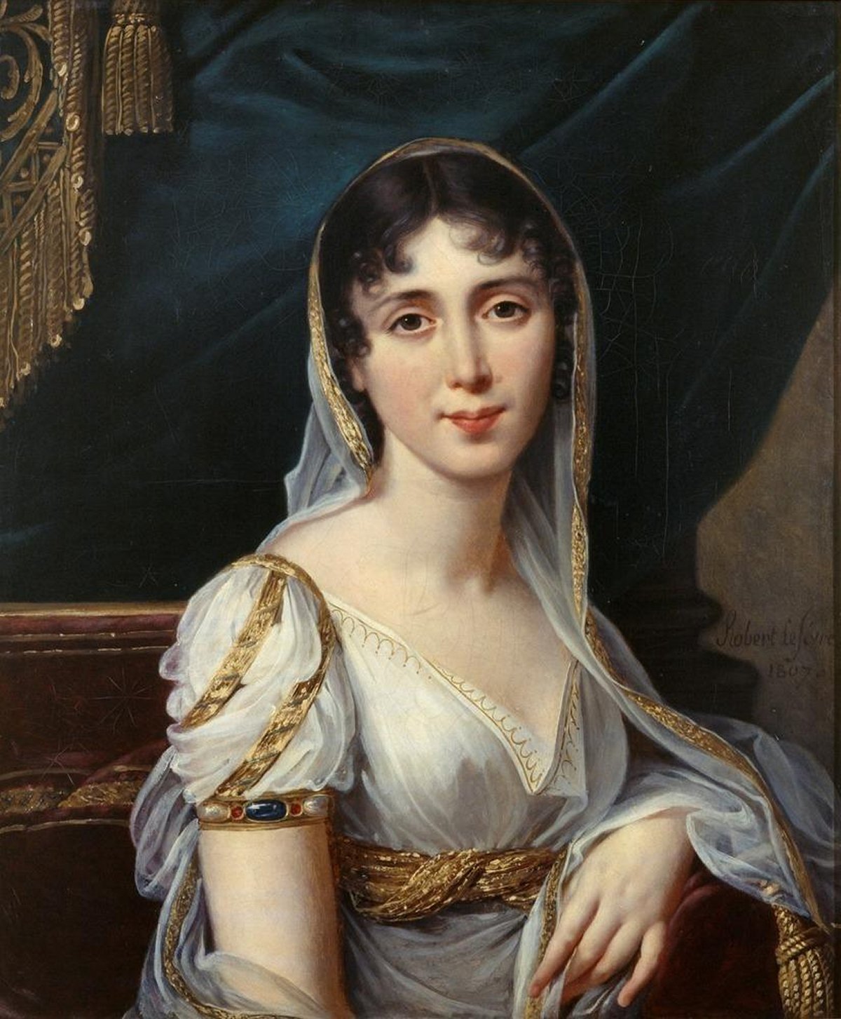Portrait of Désirée Clary Bernadotte by Robert Lefèvre, ca. 1807 (Drottningholm Palace)