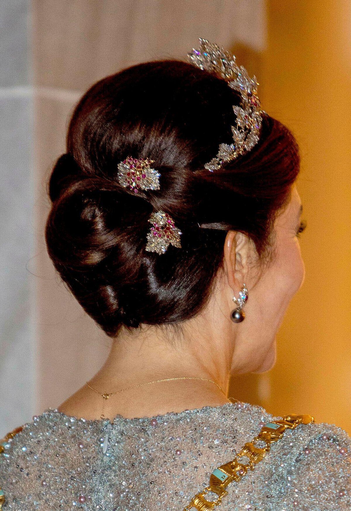 The Crown Princess of Denmark attends the New Year's Reception at Amalienborg Palace on January 1, 2023 (Albert Nieboer/DPA Picture Alliance/Alamy)