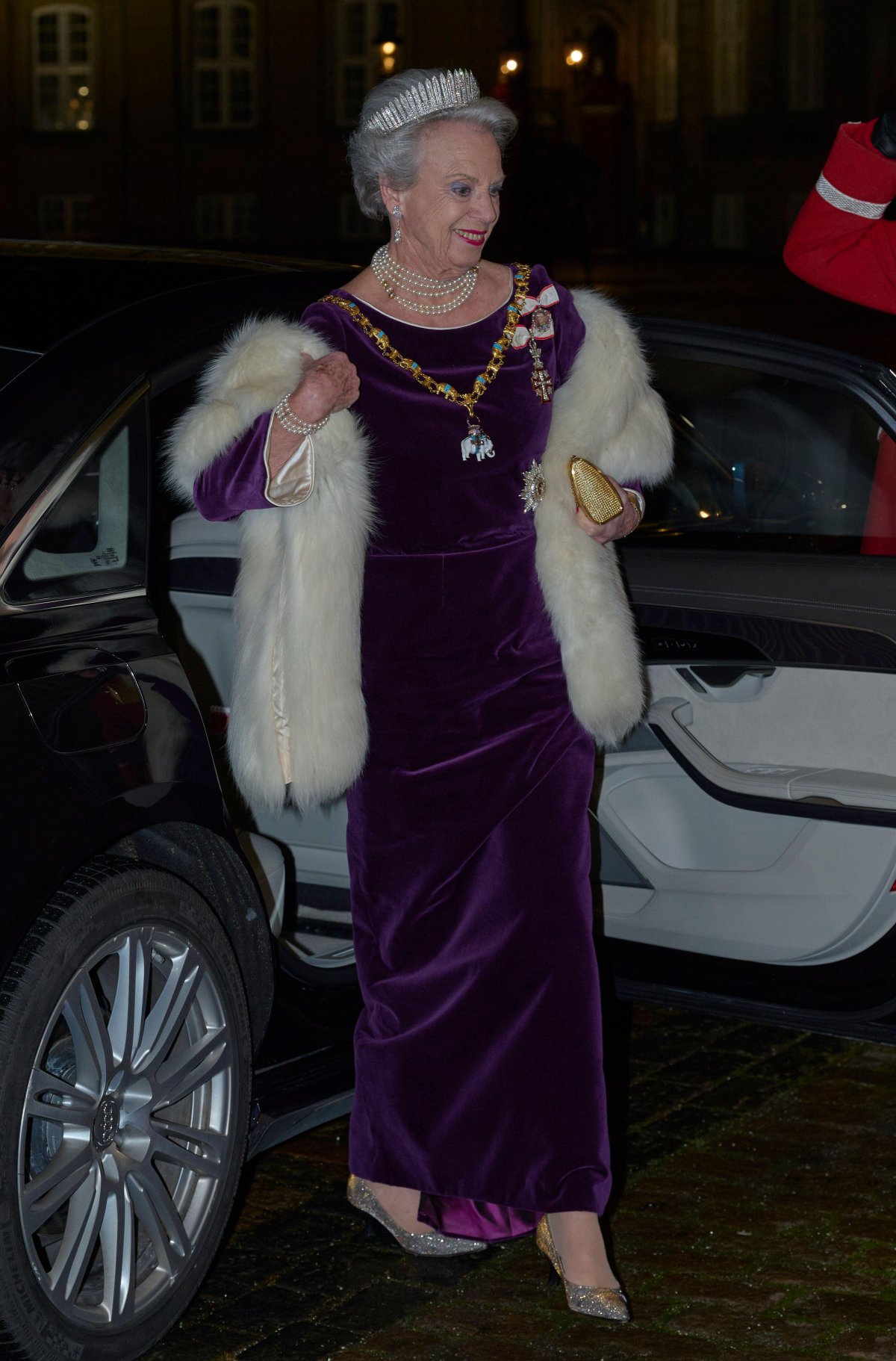 Princess Benedikte attends a New Year's Levee at Amalienborg Palace in Copenhagen on January 1, 2025 (Stefan Lindblom/TT News Agency/Alamy)