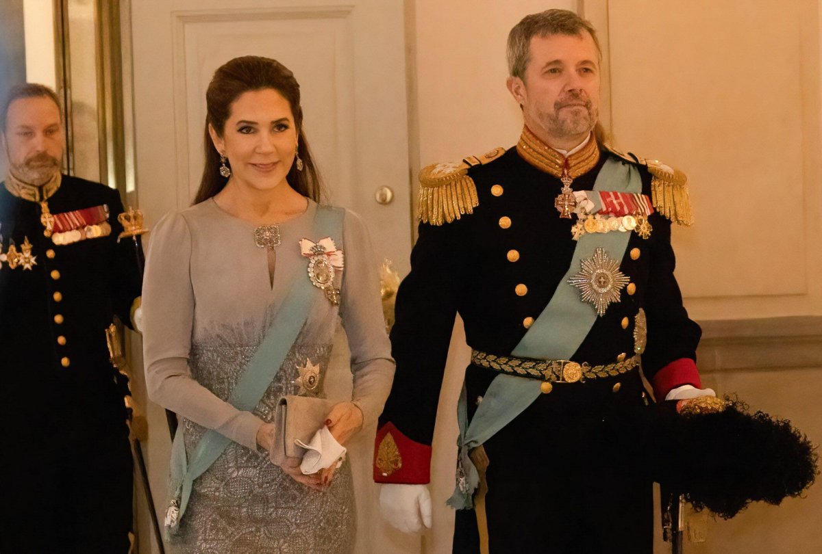 The King and Queen of Denmark attend a New Year reception at at Christiansborg Palace in Copenhagen on January 7, 2025 (Kristian Tuxen Ladegaard Berg/Sipa USA/Alamy)