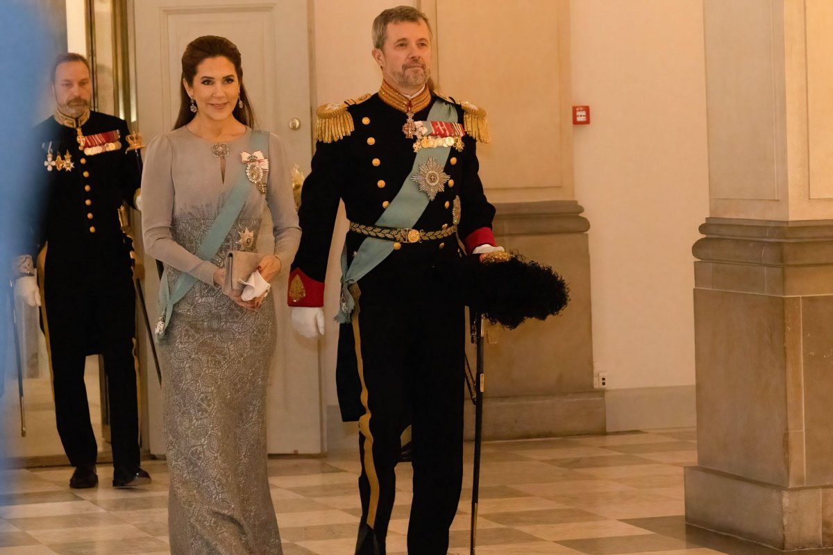 The King and Queen of Denmark attend a New Year reception at at Christiansborg Palace in Copenhagen on January 7, 2025 (Kristian Tuxen Ladegaard Berg/Sipa USA/Alamy)