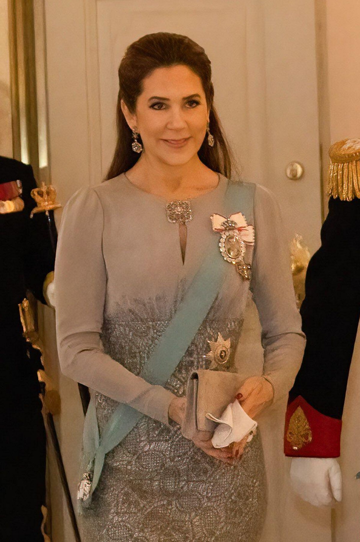 The Queen of Denmark attends a New Year reception at at Christiansborg Palace in Copenhagen on January 7, 2025 (Kristian Tuxen Ladegaard Berg/Sipa USA/Alamy)