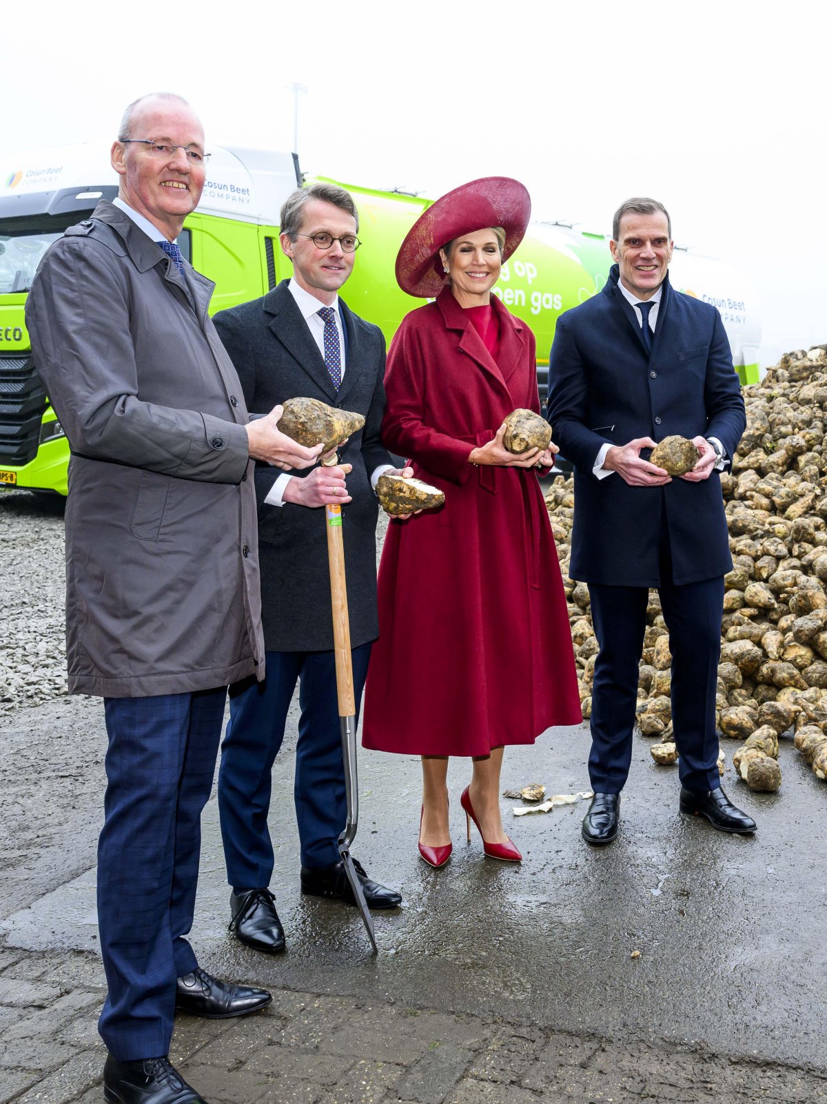 The Queen of the Netherlands visits Royal Cosun in Dinteloord on January 15, 2025 (Patrick van Emst/NLBeeld/Alamy)