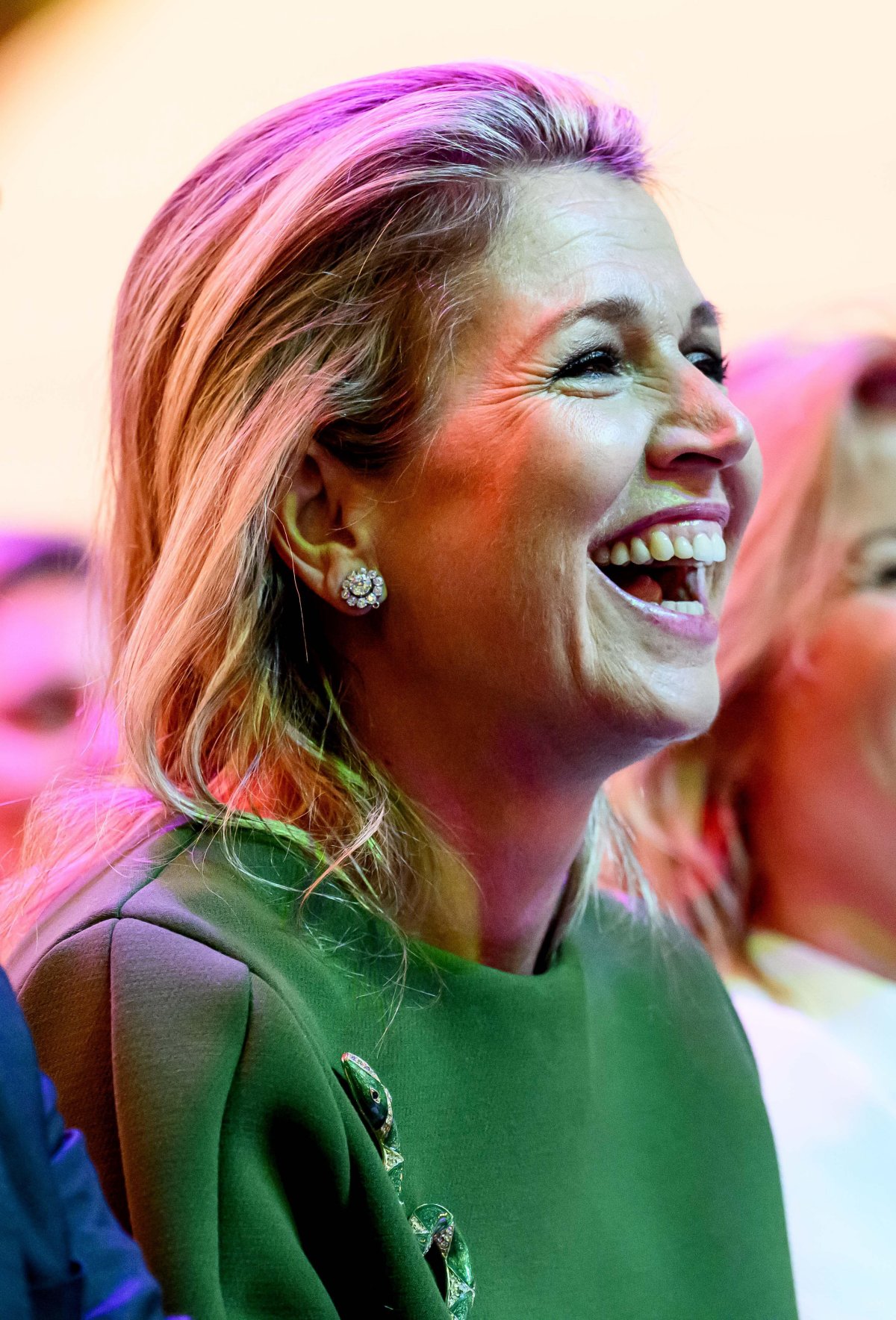 The Queen of the Netherlands opens the National Education Exhibition at Royal Jaarbeurs in Utrecht on January 21, 2025 (Patrick van Emst/NLBeeld/Alamy)