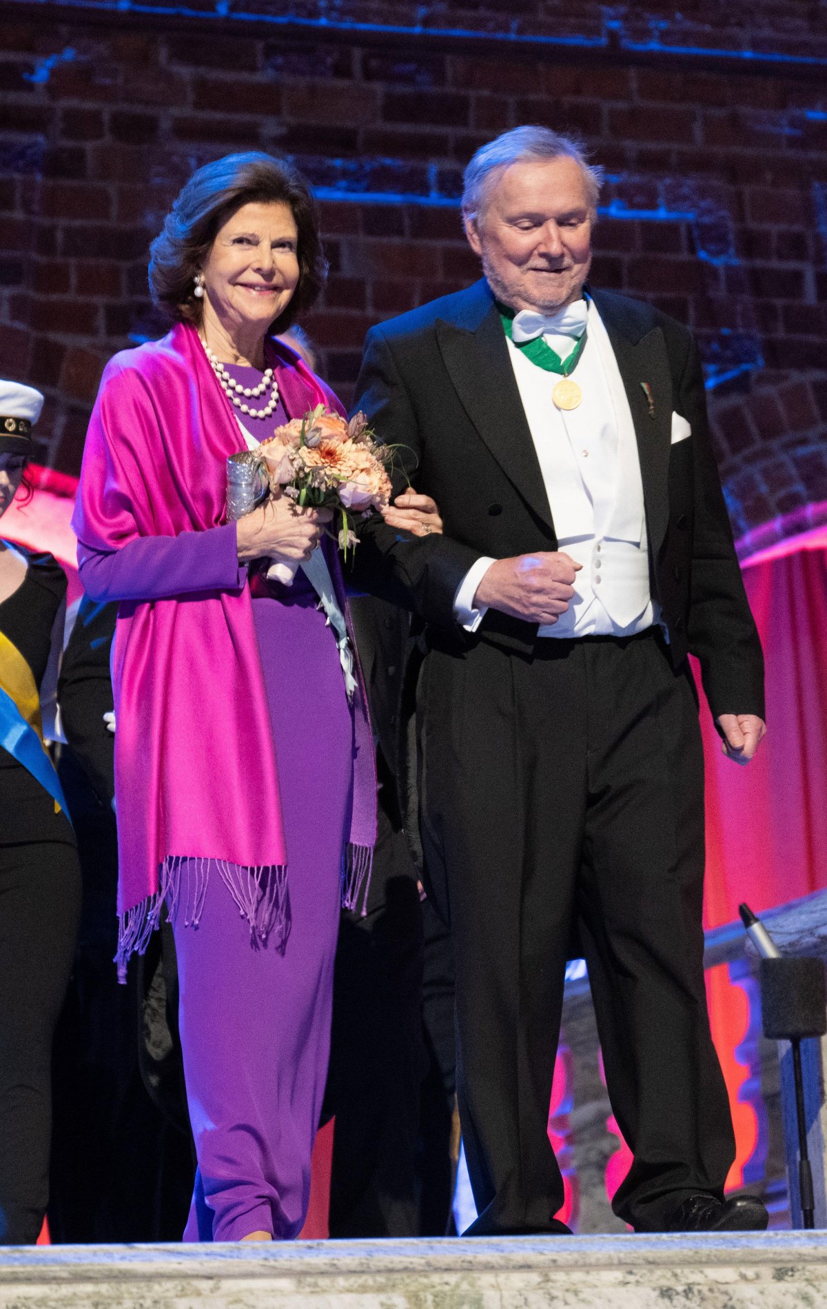 The King and Queen of Sweden attend the Academy of Forestry and Agriculture's ceremonial gathering at Stockholm City Hall on January 28, 2025 (Fredrik Sandberg/TT News Agency/Alamy)