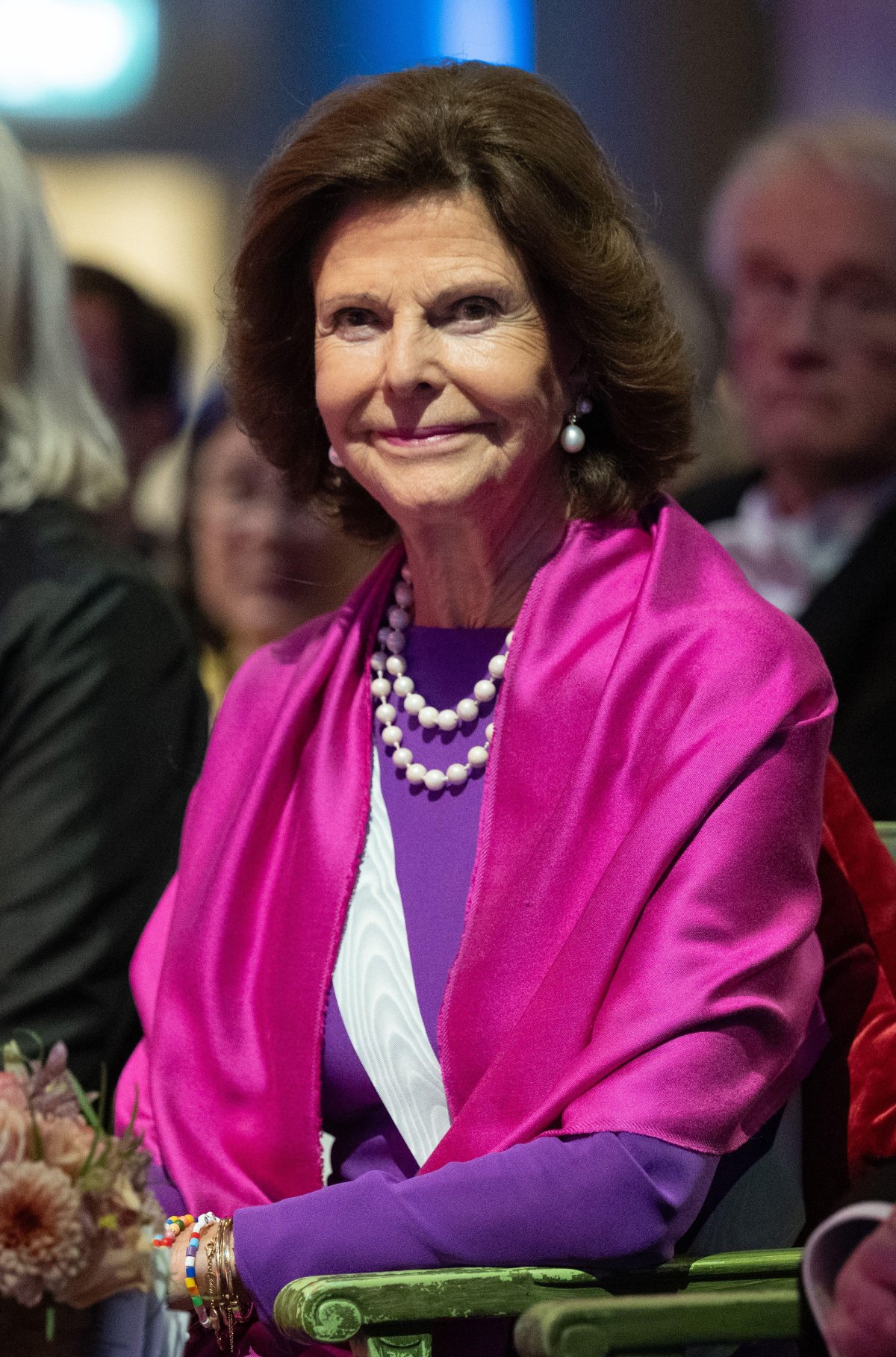 The King and Queen of Sweden attend the Academy of Forestry and Agriculture's ceremonial gathering at Stockholm City Hall on January 28, 2025 (Fredrik Sandberg/TT News Agency/Alamy)