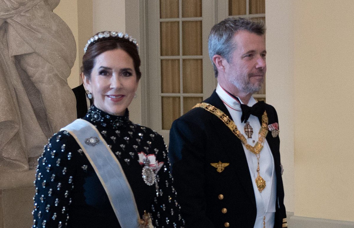 The King and Queen of Denmark host a state banquet in honor of the President of Egypt at Christiansborg Palace in Copenhagen on December 6, 2024 (Kristian Tuxen Ladegaard Berg/Zuma Press/Alamy)