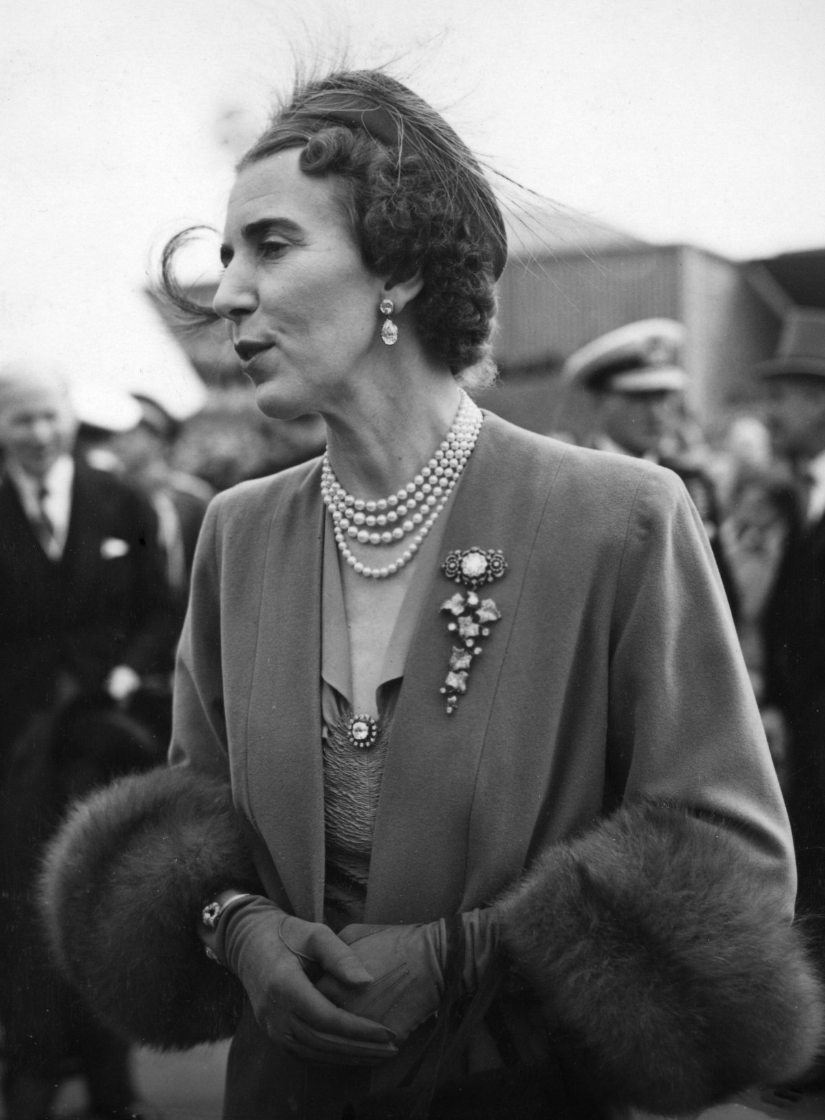 Queen Ingrid of Denmark visits the South Bank Exhibition at the Festival of Britain during a state visit to the United Kingdom on May 10, 1951 (PA Images/Alamy)