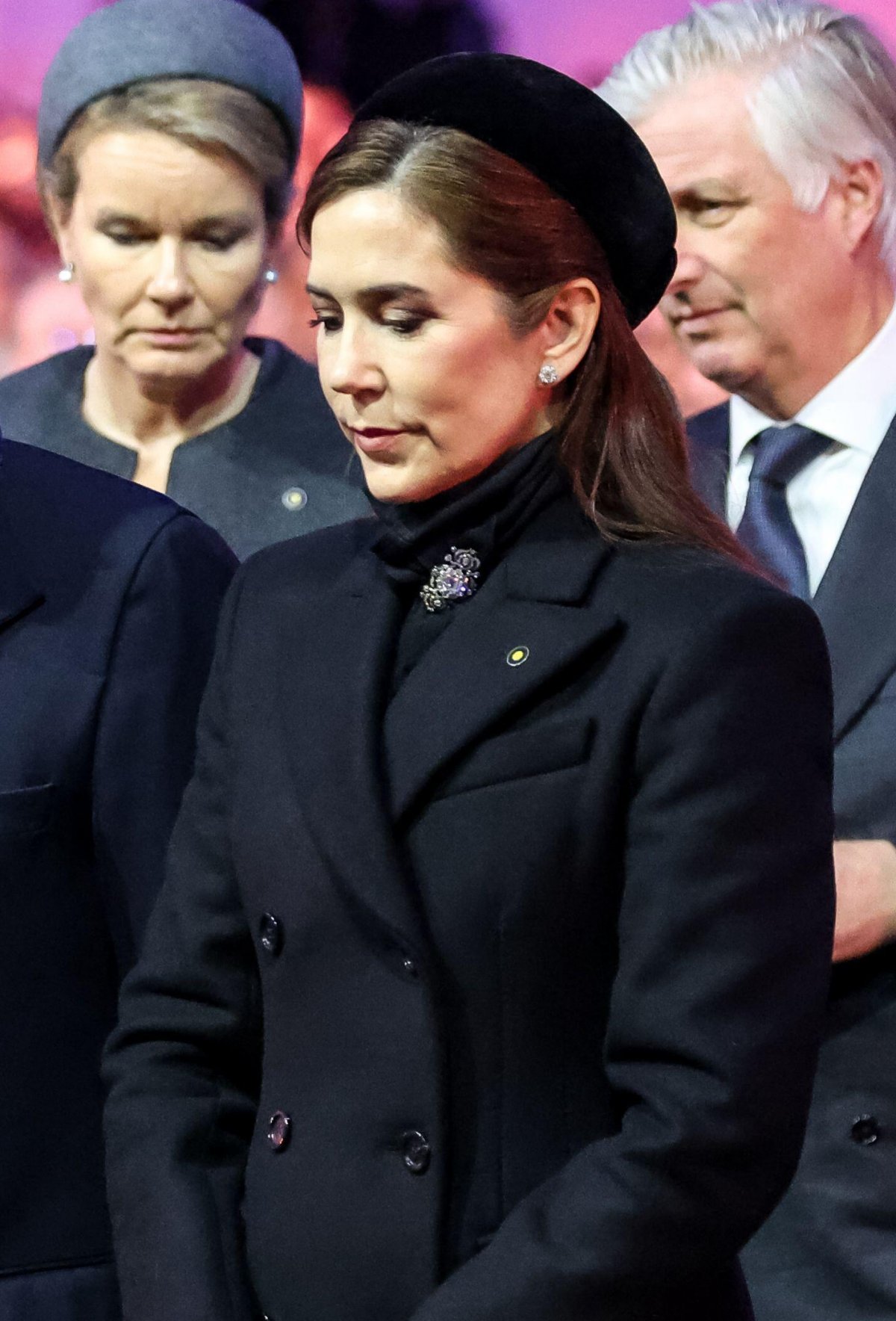 The Queen of Denmark attends a ceremony commemorating the 80th anniversary of the liberation of Auschwitz in Poland on January 27, 2025 (Dominika Zarzycka/Alamy)