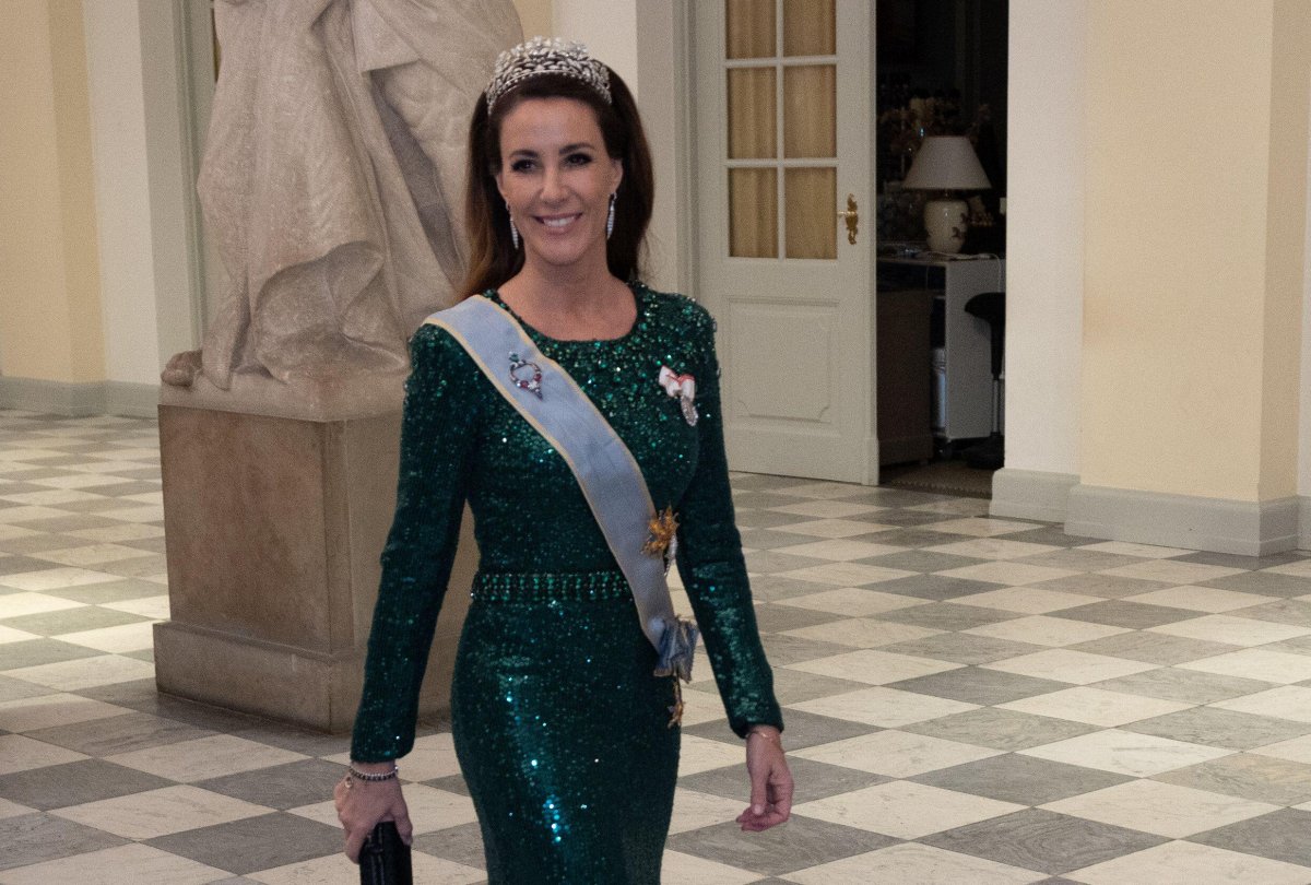 Princess Marie of Denmark attends a state banquet in honor of the visiting President of Egypt at Christiansborg Palace in Copenhagen on December 6, 2024 (Kristian Tuxen Ladegaard Berg/Zuma Press/Alamy)