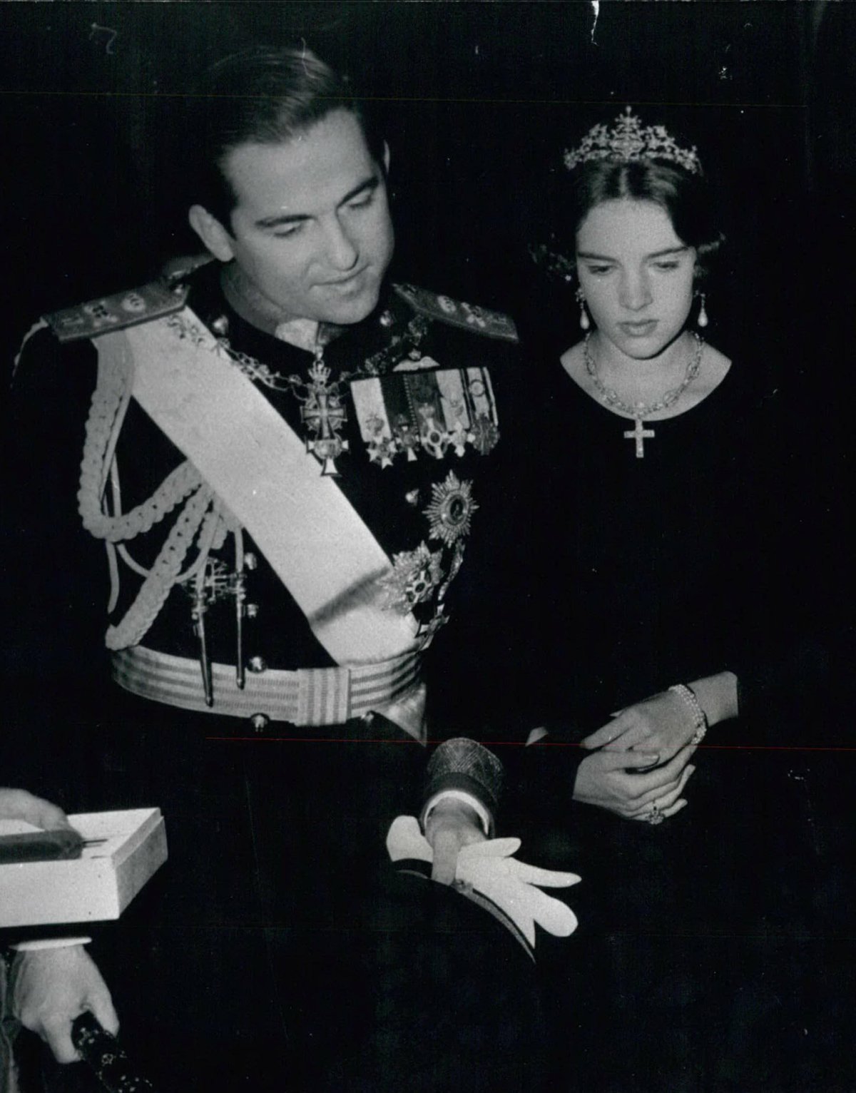 King Constantine II and Queen Anne-Marie at the Vatican, 1966 (Keystone Pictures/Alamy)