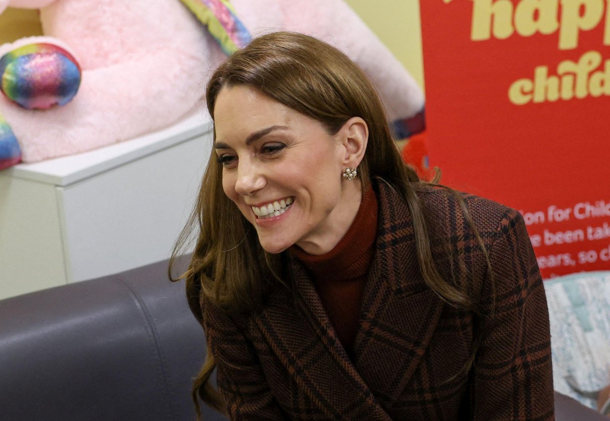 The Princess of Wales visits a mother and baby unit inside HMP Styal in Wilmslow, Cheshire on February 11, 2025 (Phil Noble/PA Images/Alamy)